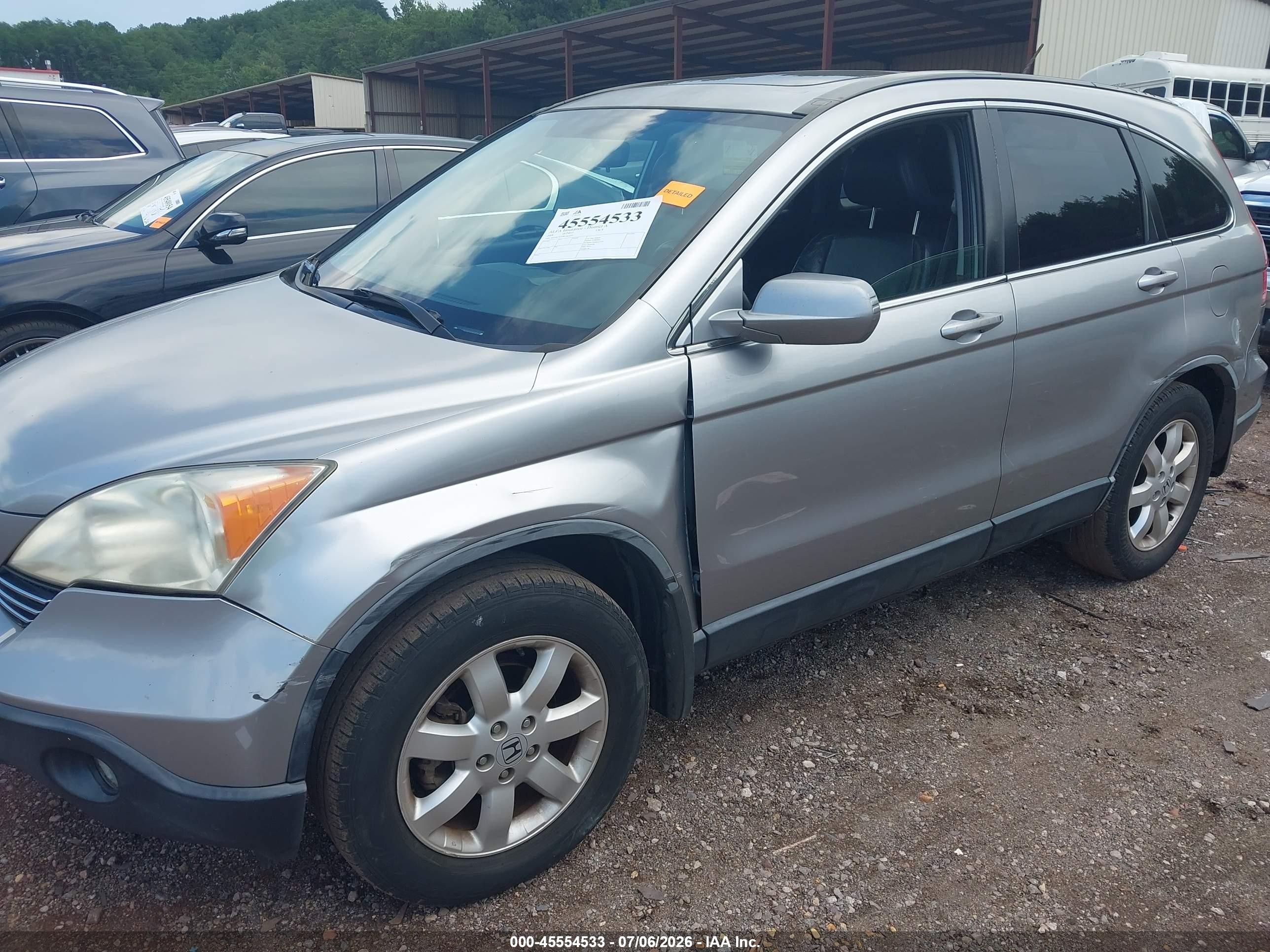 2008 Honda Cr-v Ex-l Gray vin: JHLRE387X8C045620