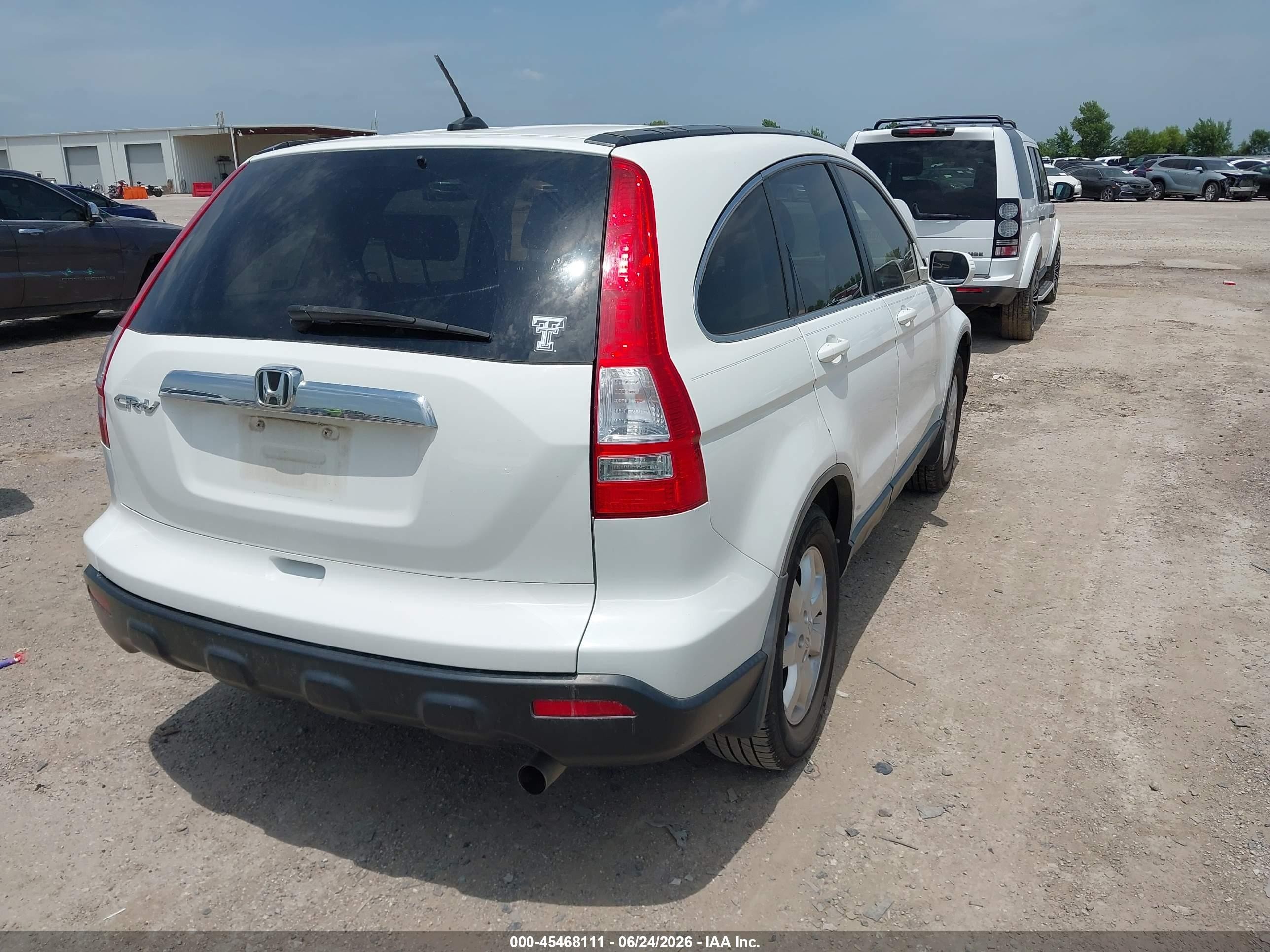 2009 Honda Cr-v Ex-l White vin: JHLRE387X9C013428