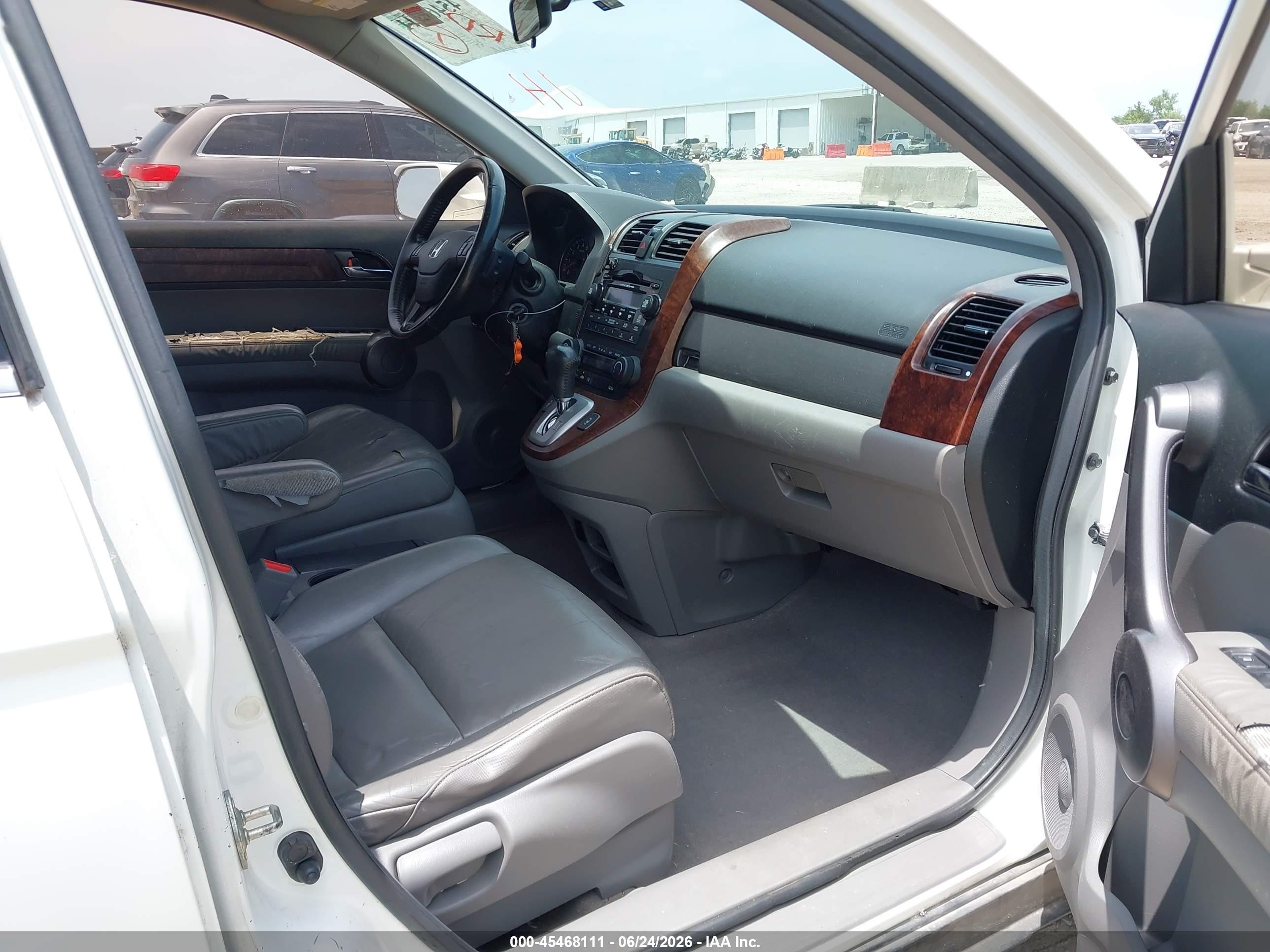 2009 Honda Cr-v Ex-l White vin: JHLRE387X9C013428