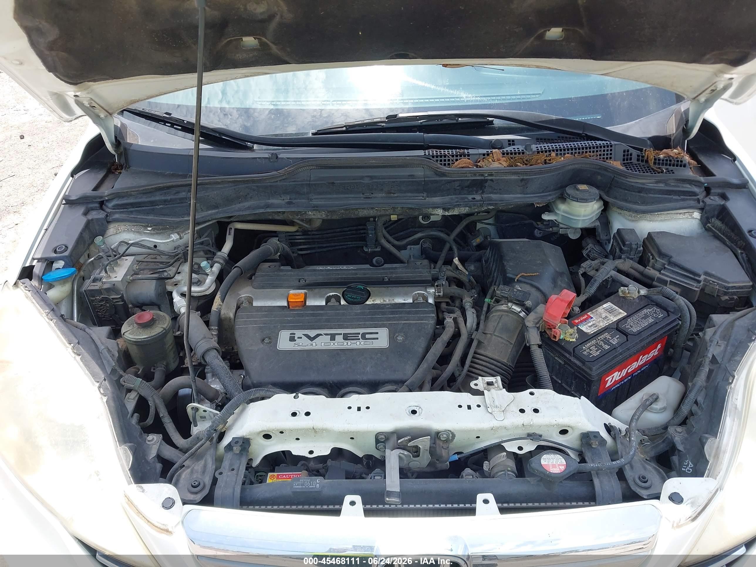 2009 Honda Cr-v Ex-l White vin: JHLRE387X9C013428