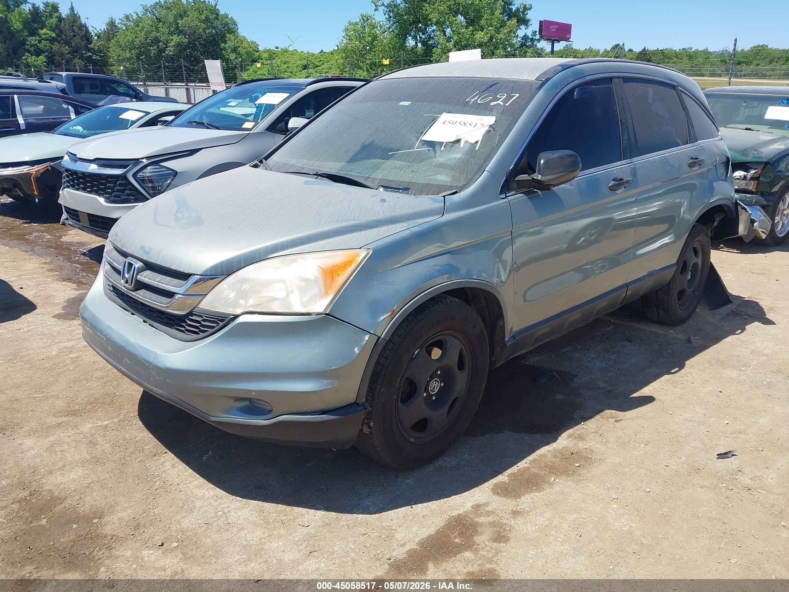 2011 Honda Cr-v Lx Light Blue vin: JHLRE3H30BC004627