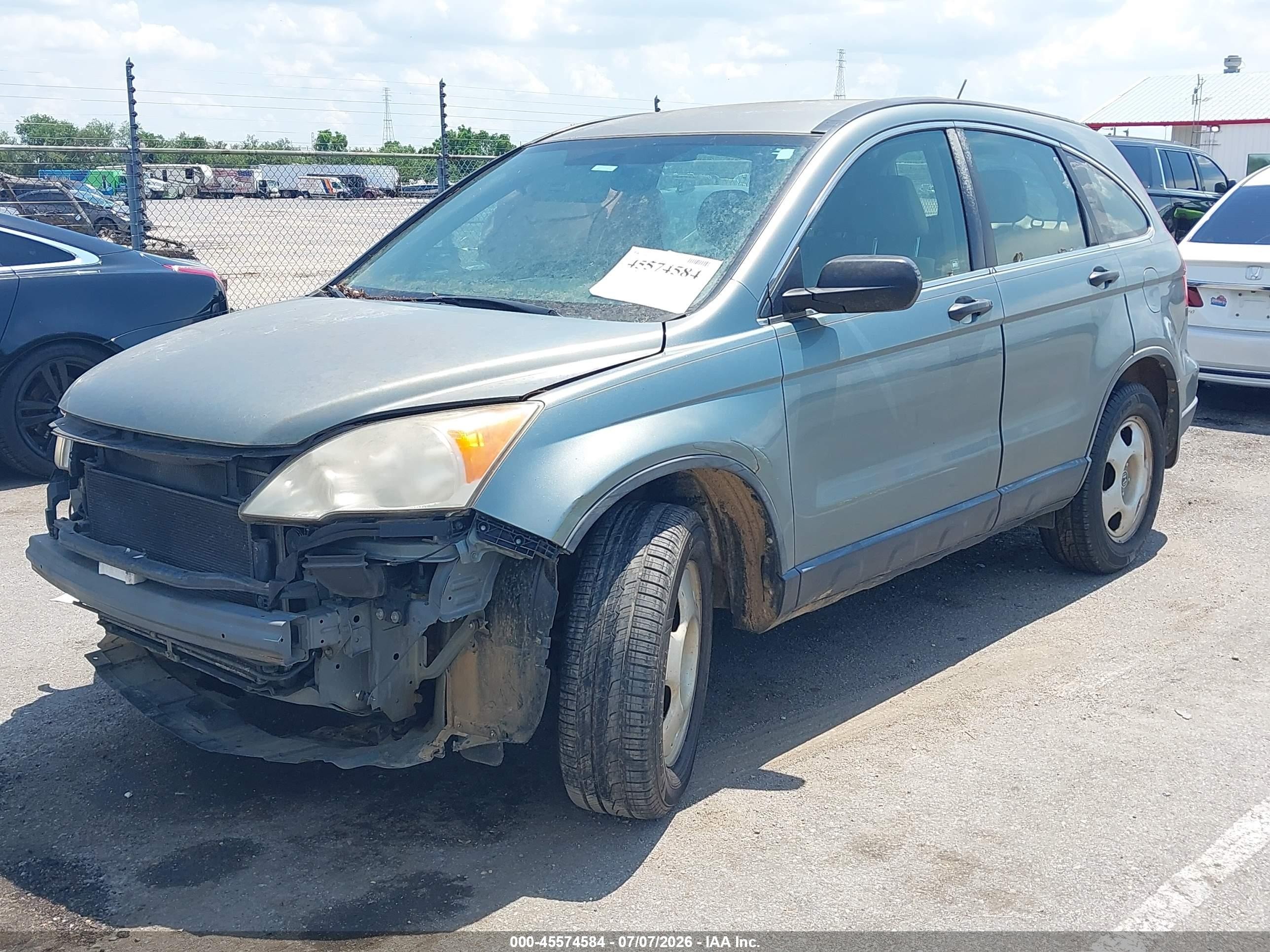 2010 Honda Cr-v Lx Blue vin: JHLRE3H31AC009673