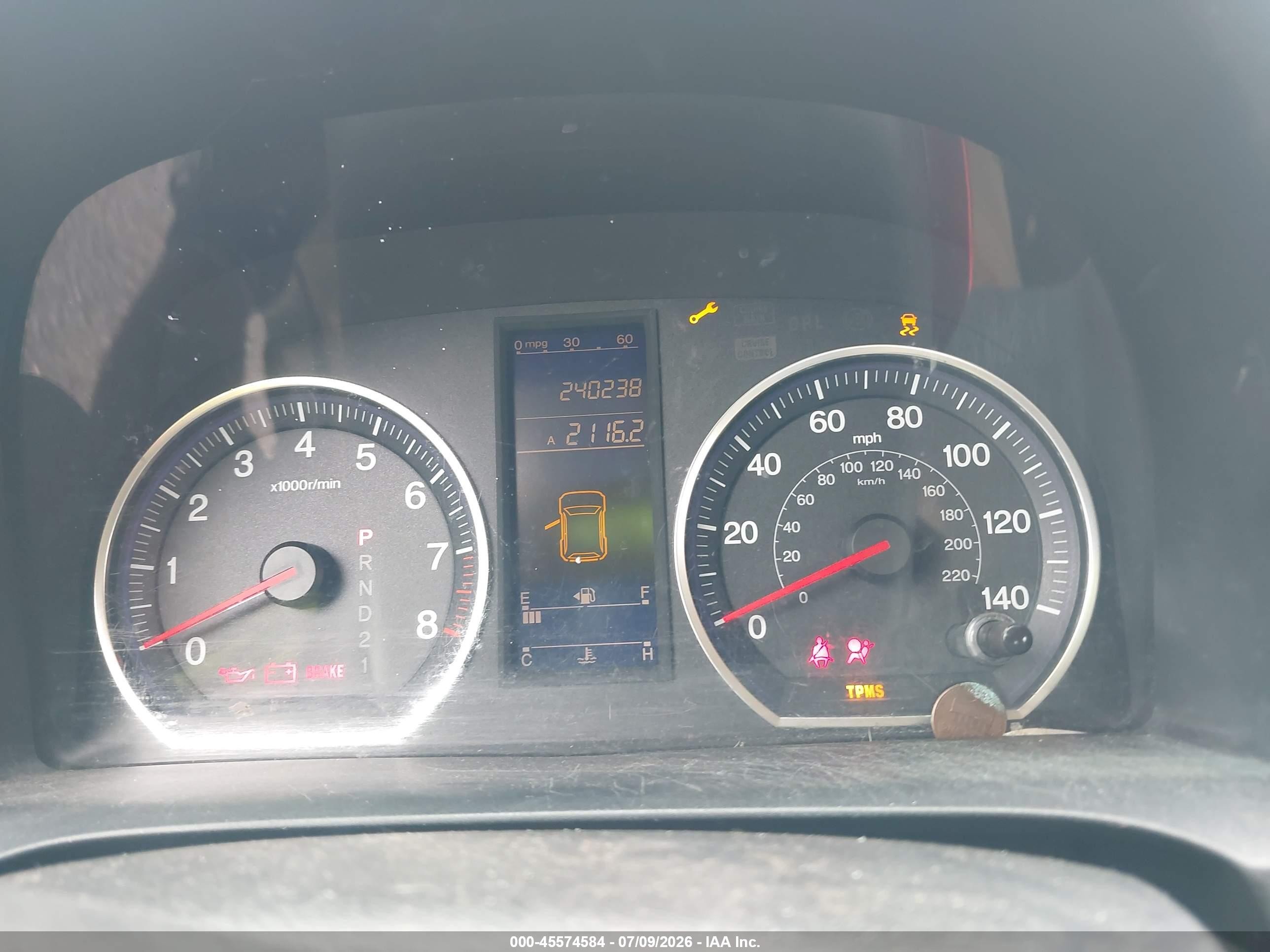2010 Honda Cr-v Lx Blue vin: JHLRE3H31AC009673