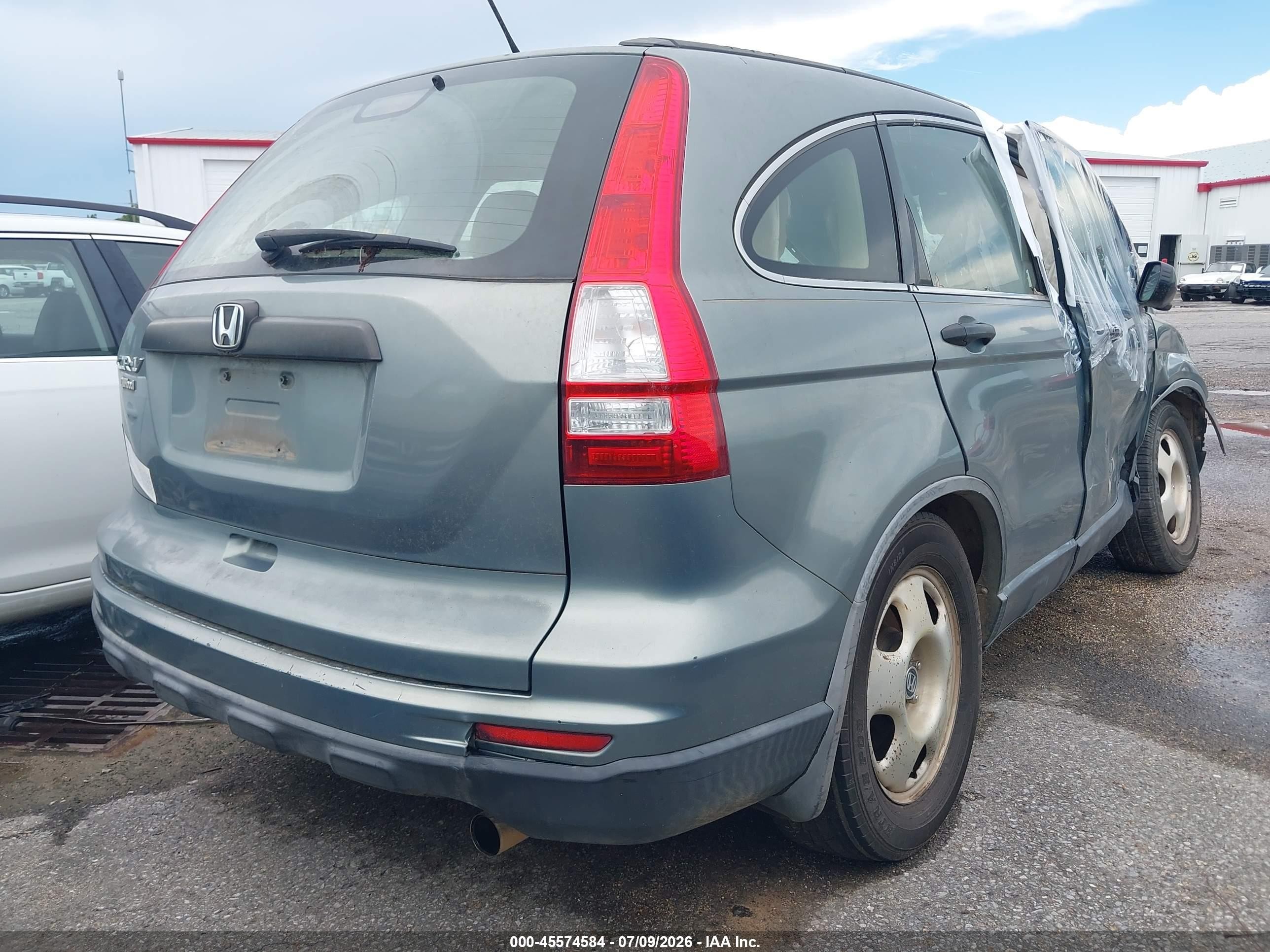 2010 Honda Cr-v Lx Blue vin: JHLRE3H31AC009673