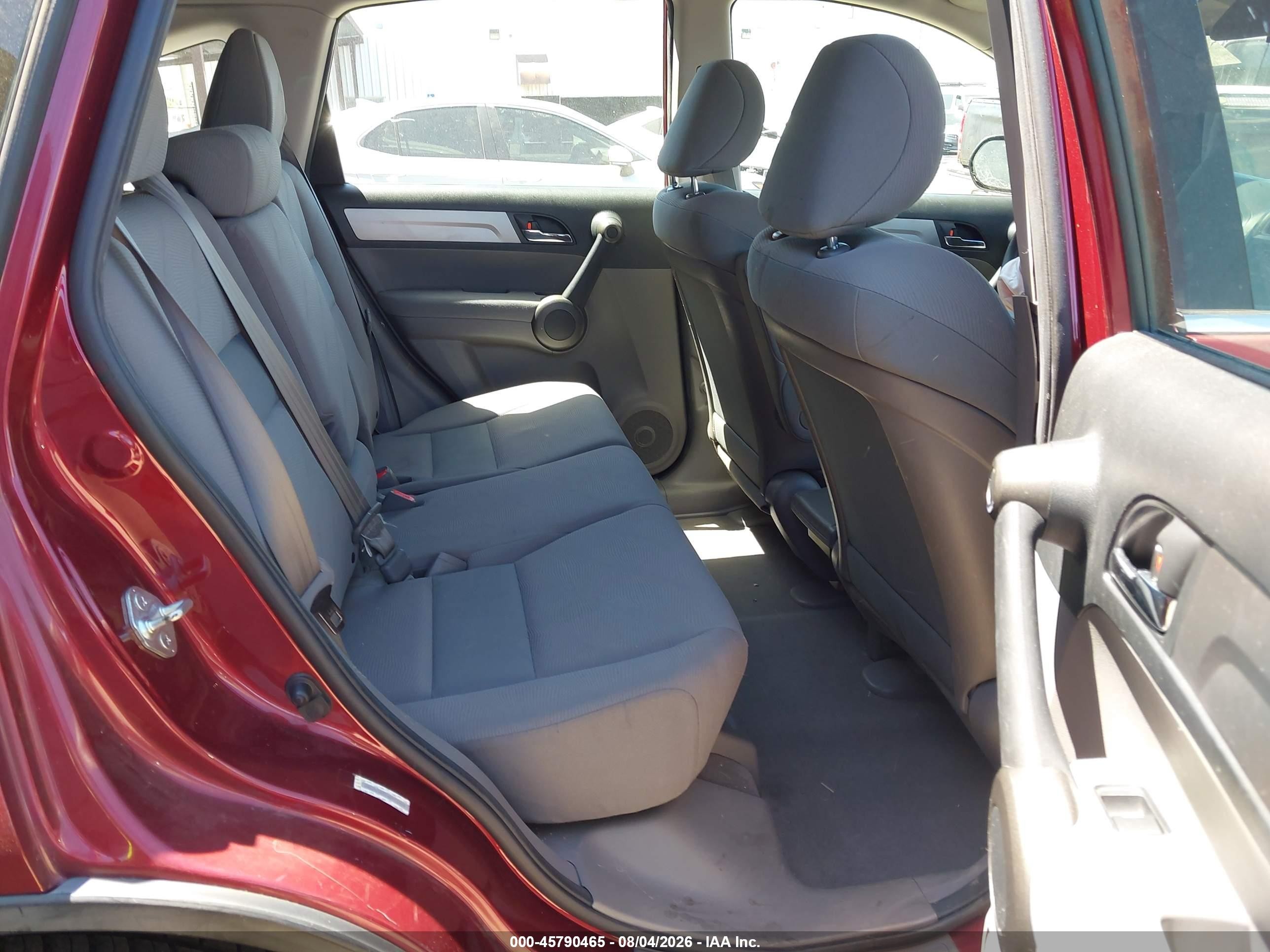2010 Honda Cr-v Lx Burgundy vin: JHLRE3H31AC012038