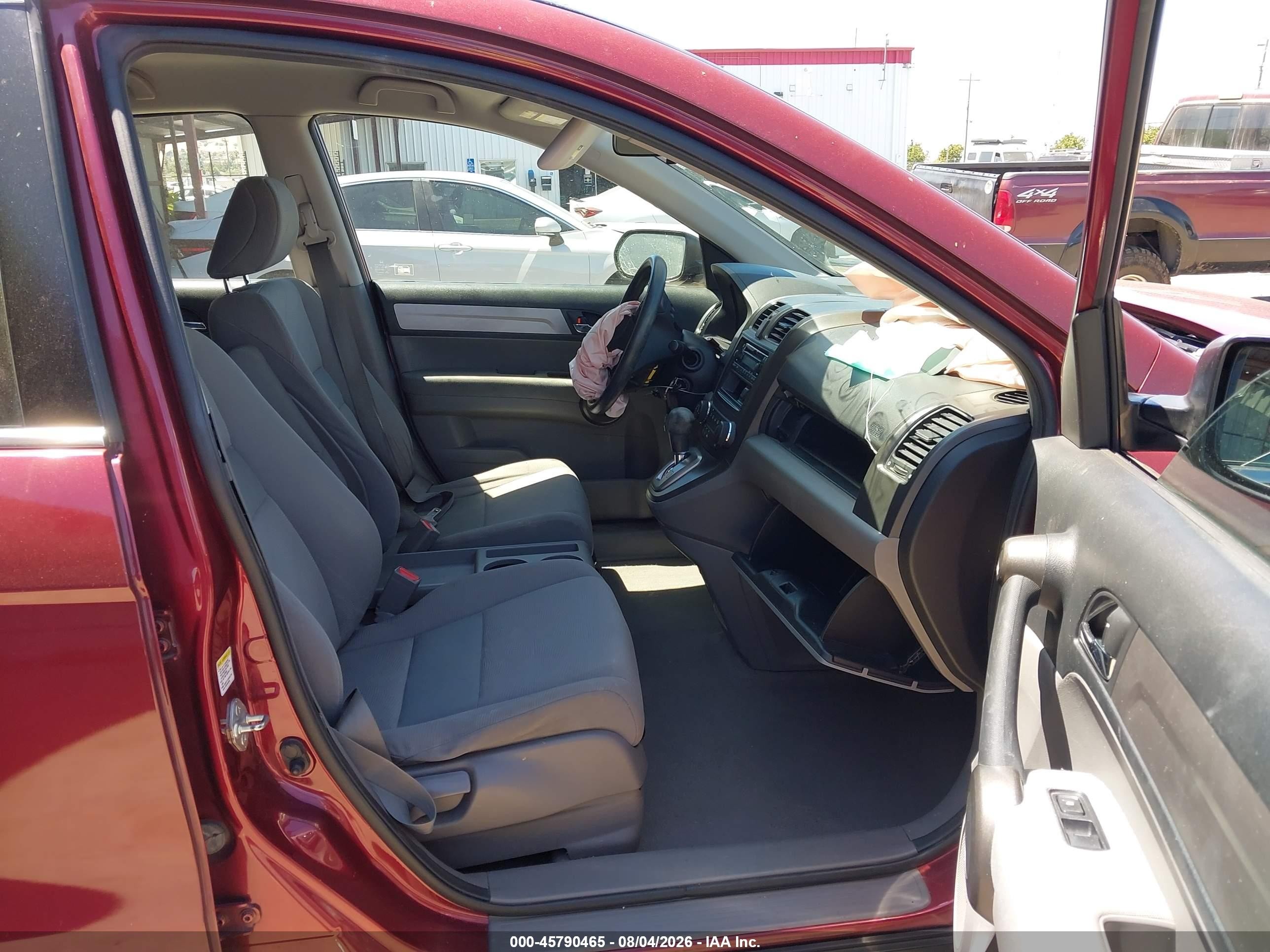 2010 Honda Cr-v Lx Burgundy vin: JHLRE3H31AC012038