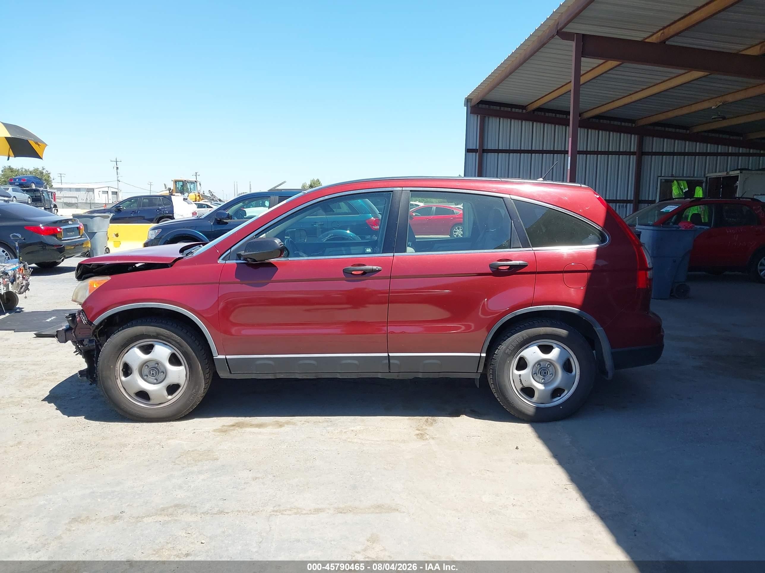 2010 Honda Cr-v Lx Burgundy vin: JHLRE3H31AC012038