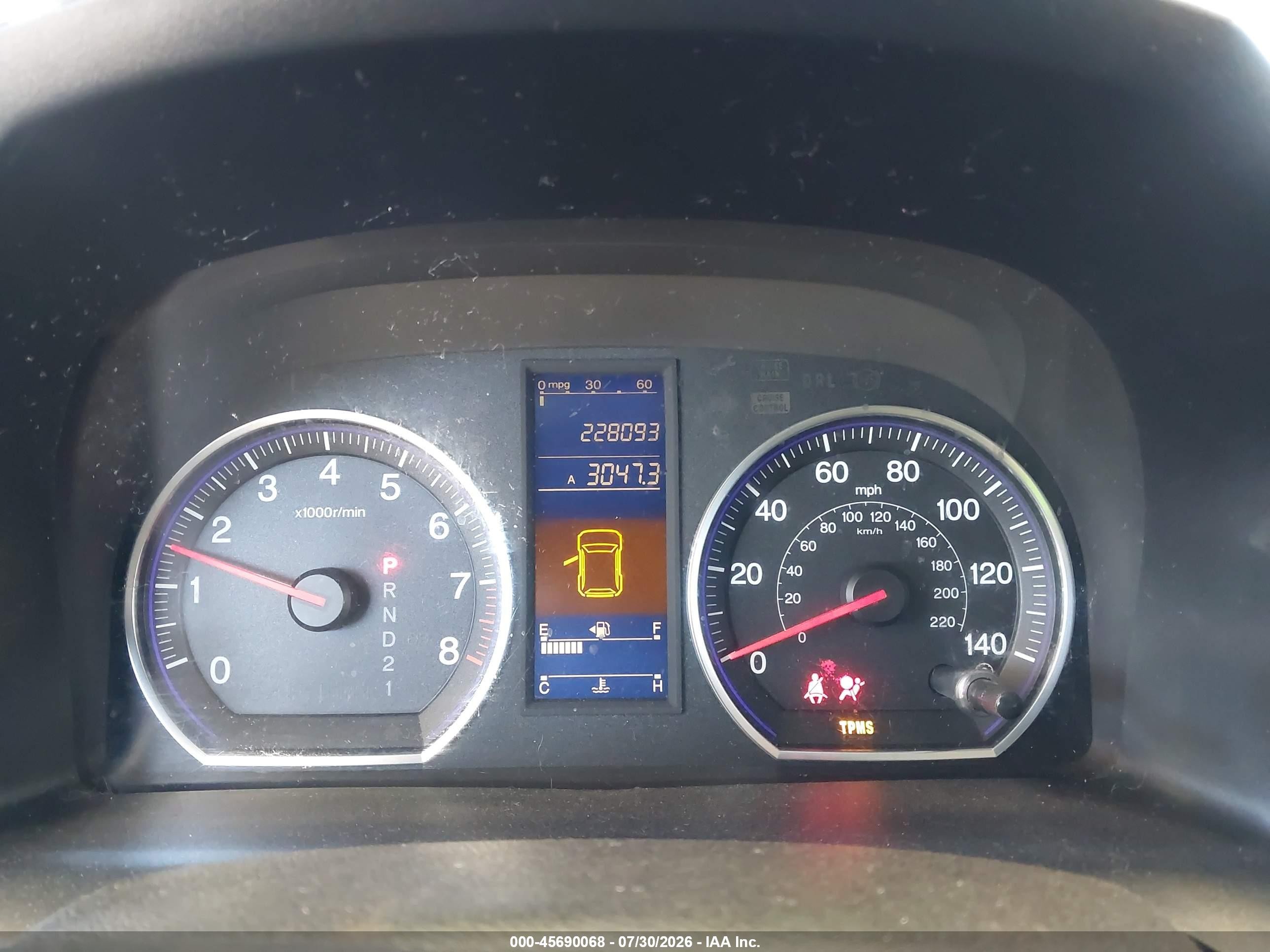 2010 Honda Cr-v Lx Blue vin: JHLRE3H33AC011411