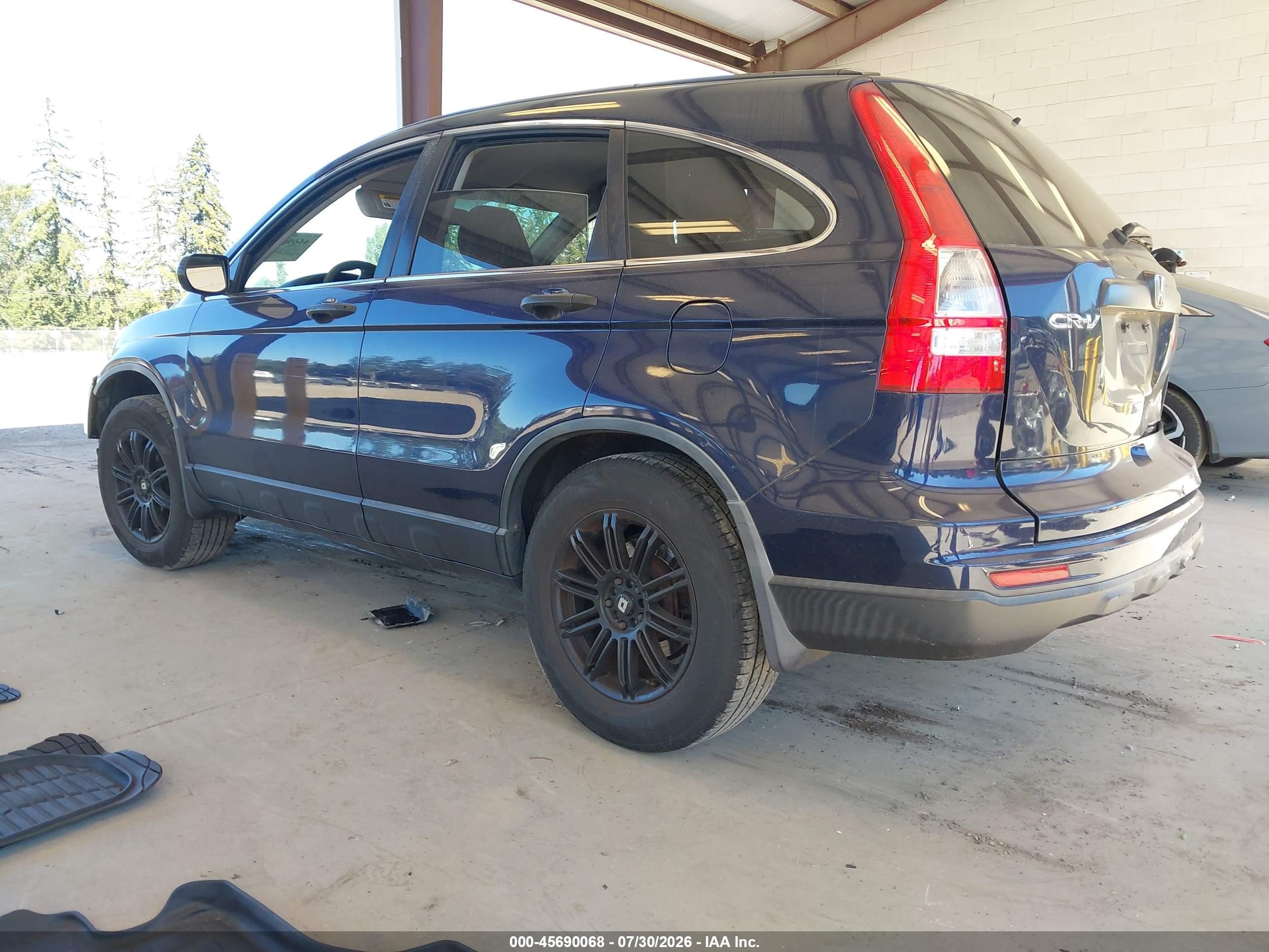 2010 Honda Cr-v Lx Blue vin: JHLRE3H33AC011411