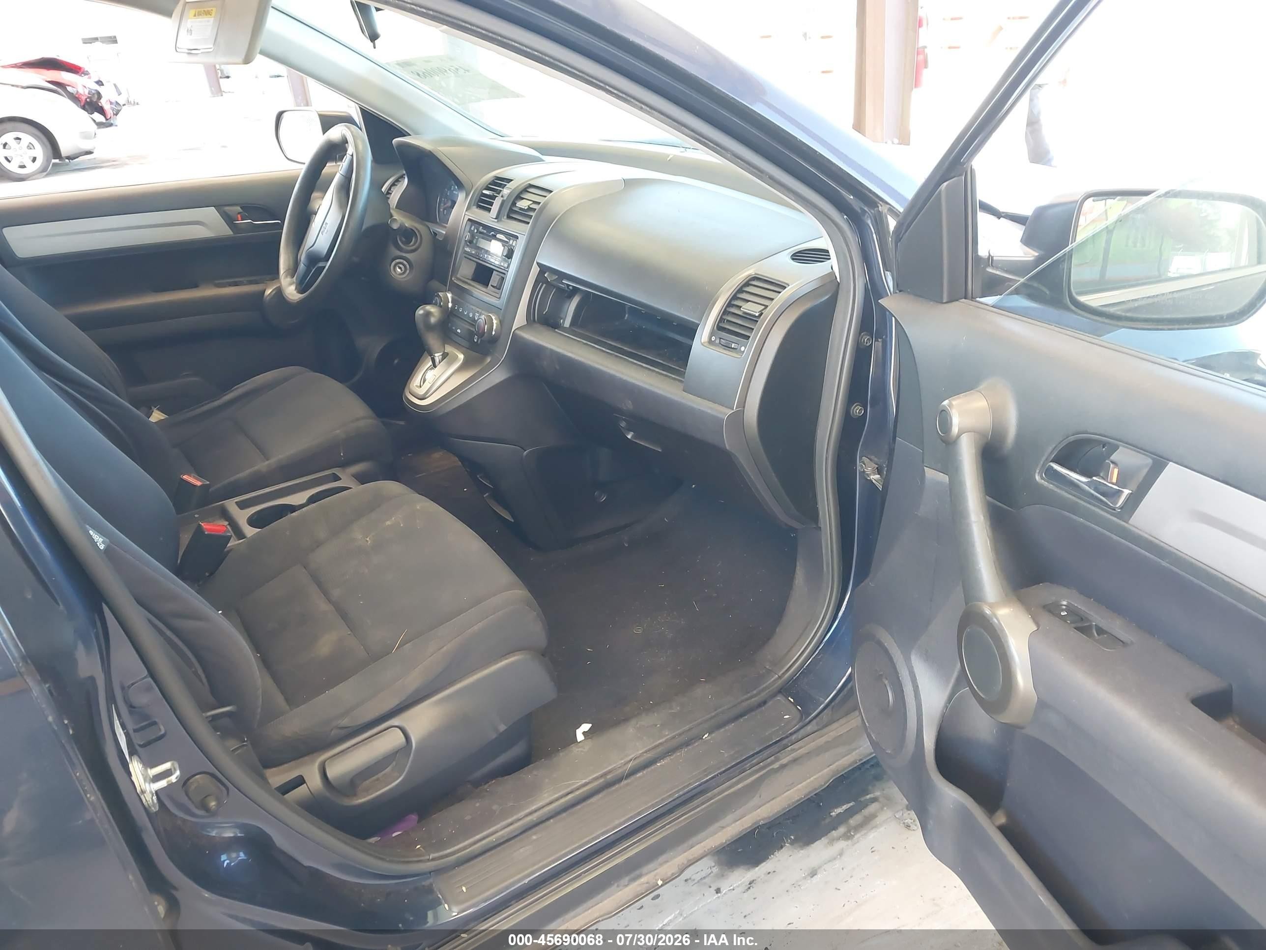 2010 Honda Cr-v Lx Blue vin: JHLRE3H33AC011411