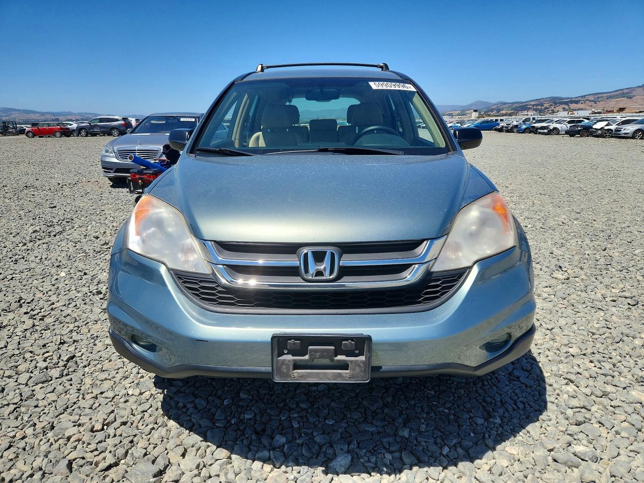 2010 Honda Cr-v Lx Blue vin: JHLRE3H35AC008932