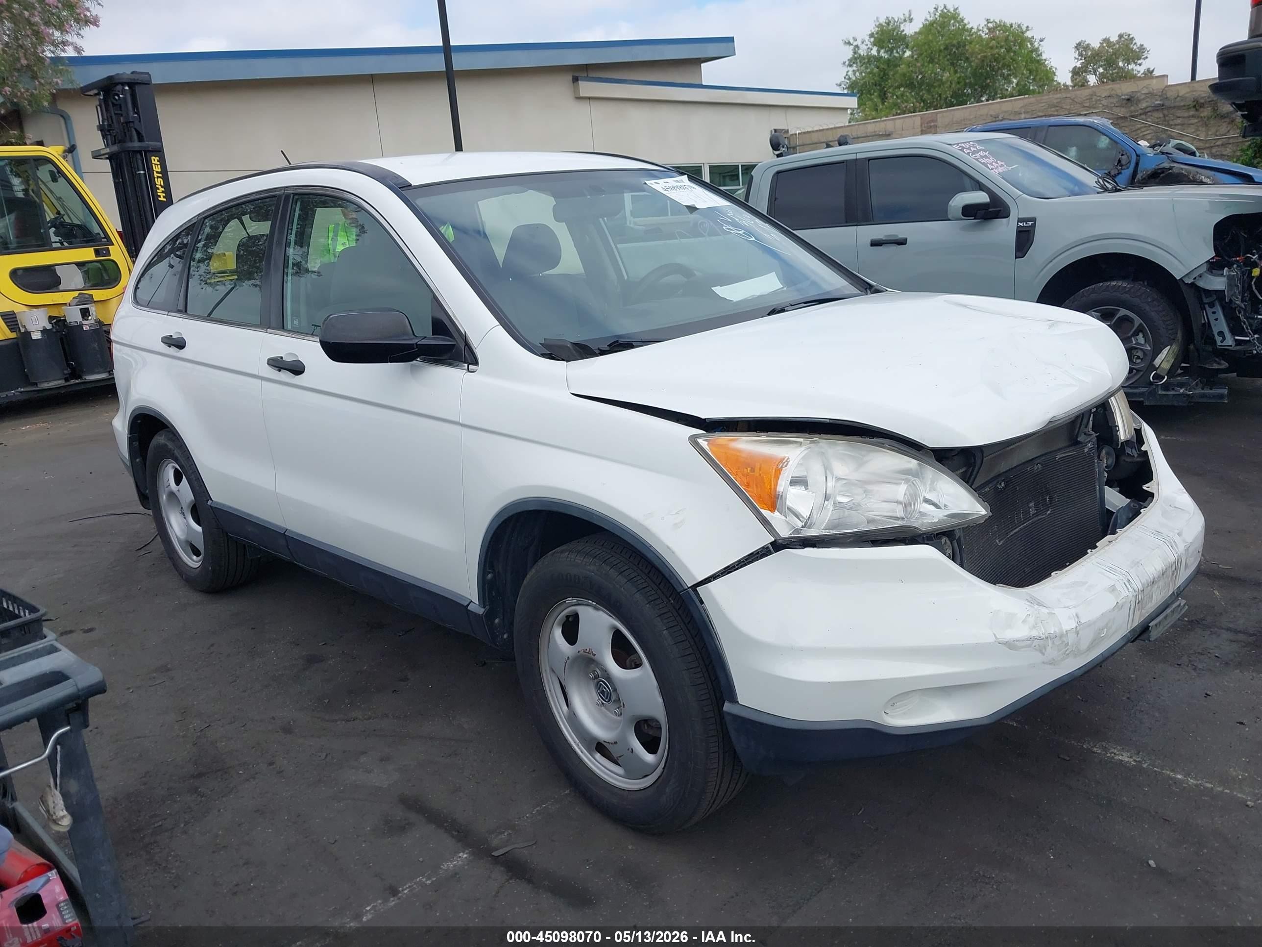 2011 Honda Cr-v Lx White vin: JHLRE3H35BC010486