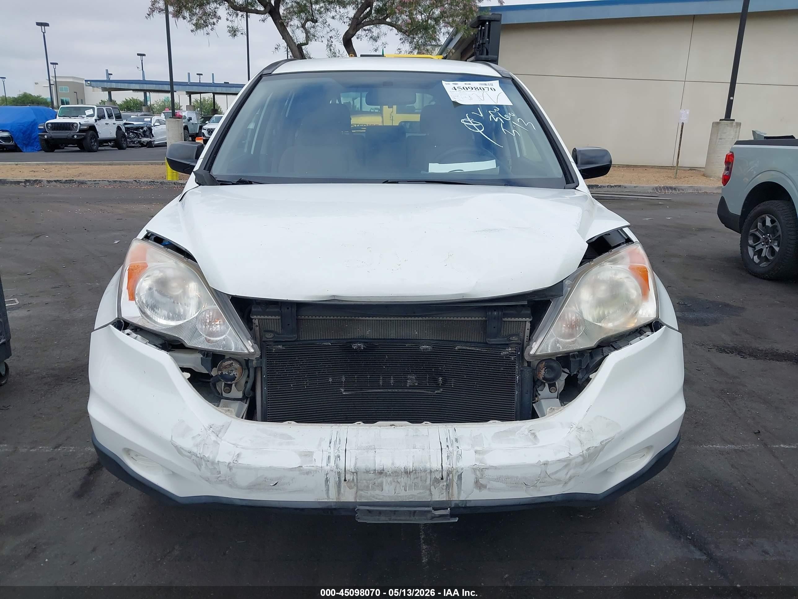 2011 Honda Cr-v Lx White vin: JHLRE3H35BC010486