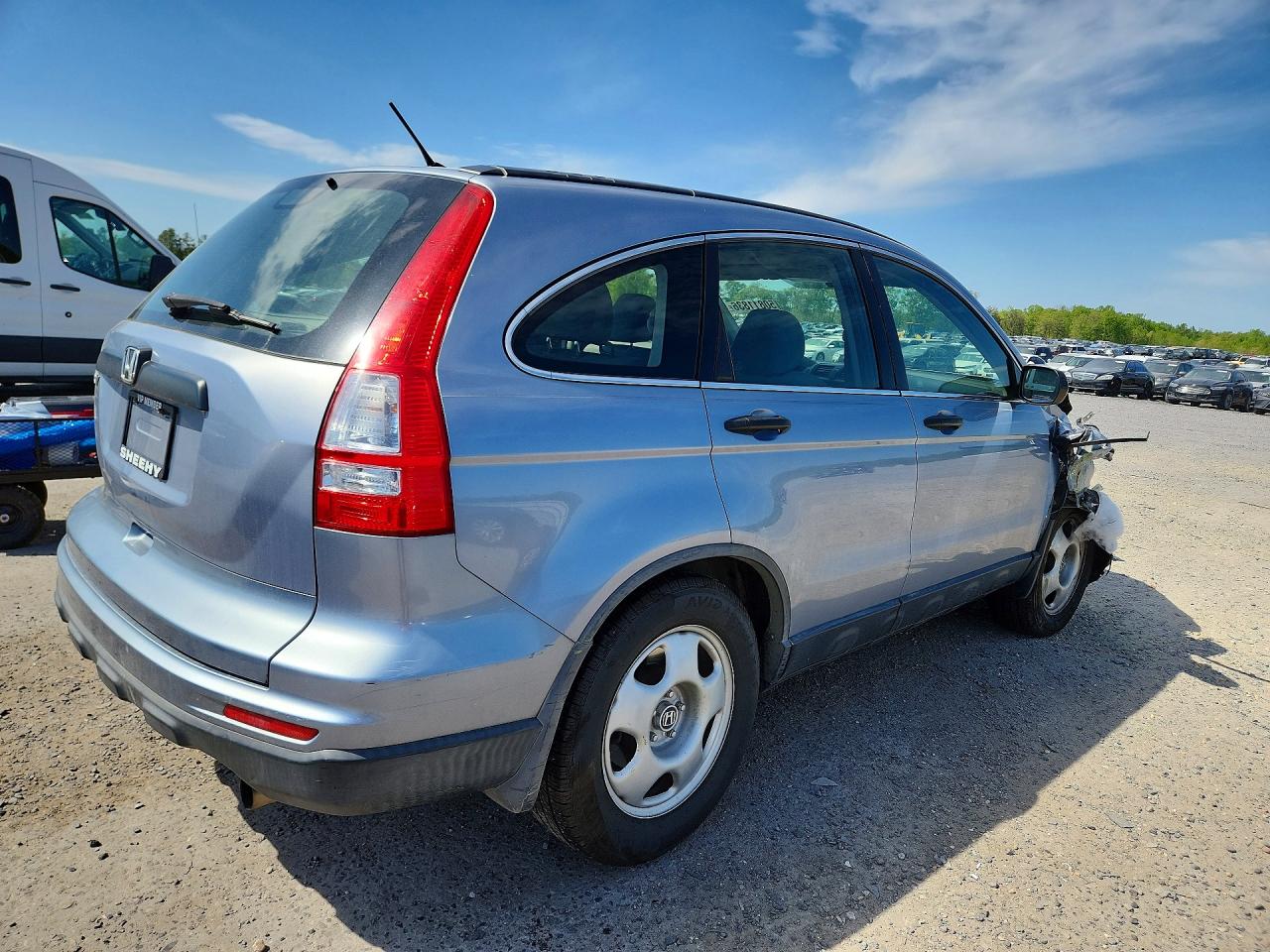 2011 Honda Cr-v Lx Blue vin: JHLRE3H36BC004597