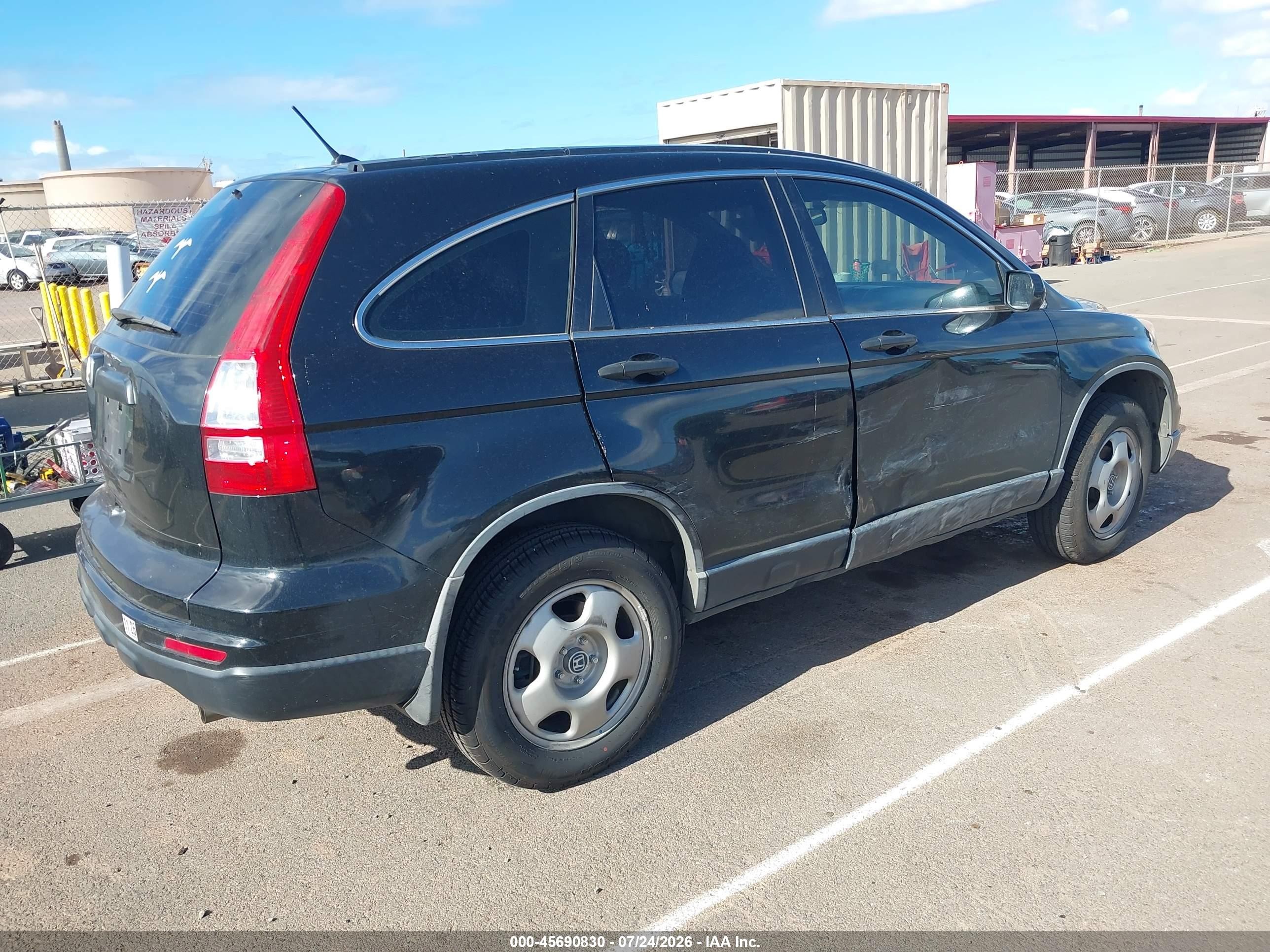 2011 Honda Cr-v Lx Black vin: JHLRE3H3XBC016333