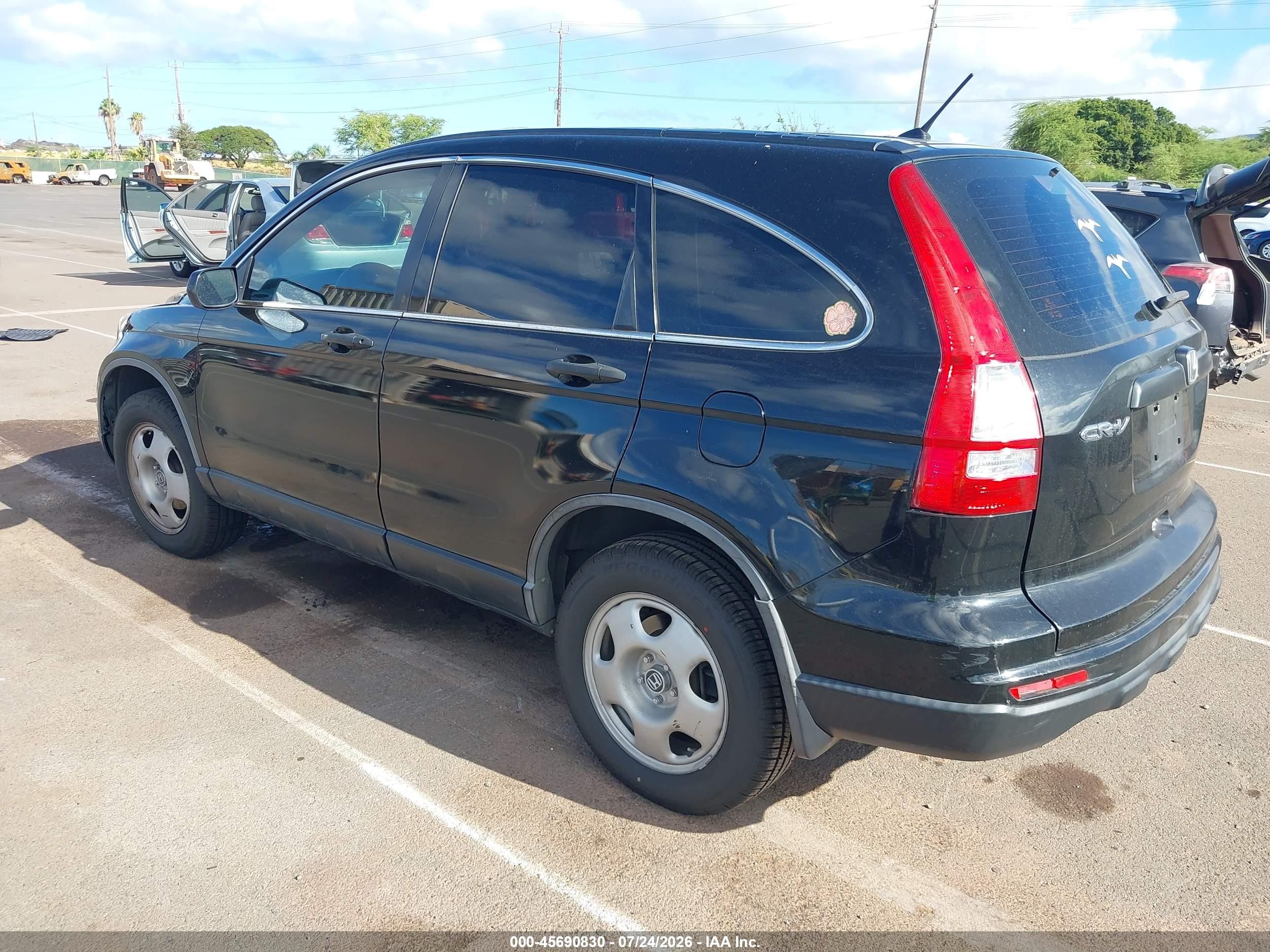 2011 Honda Cr-v Lx Black vin: JHLRE3H3XBC016333