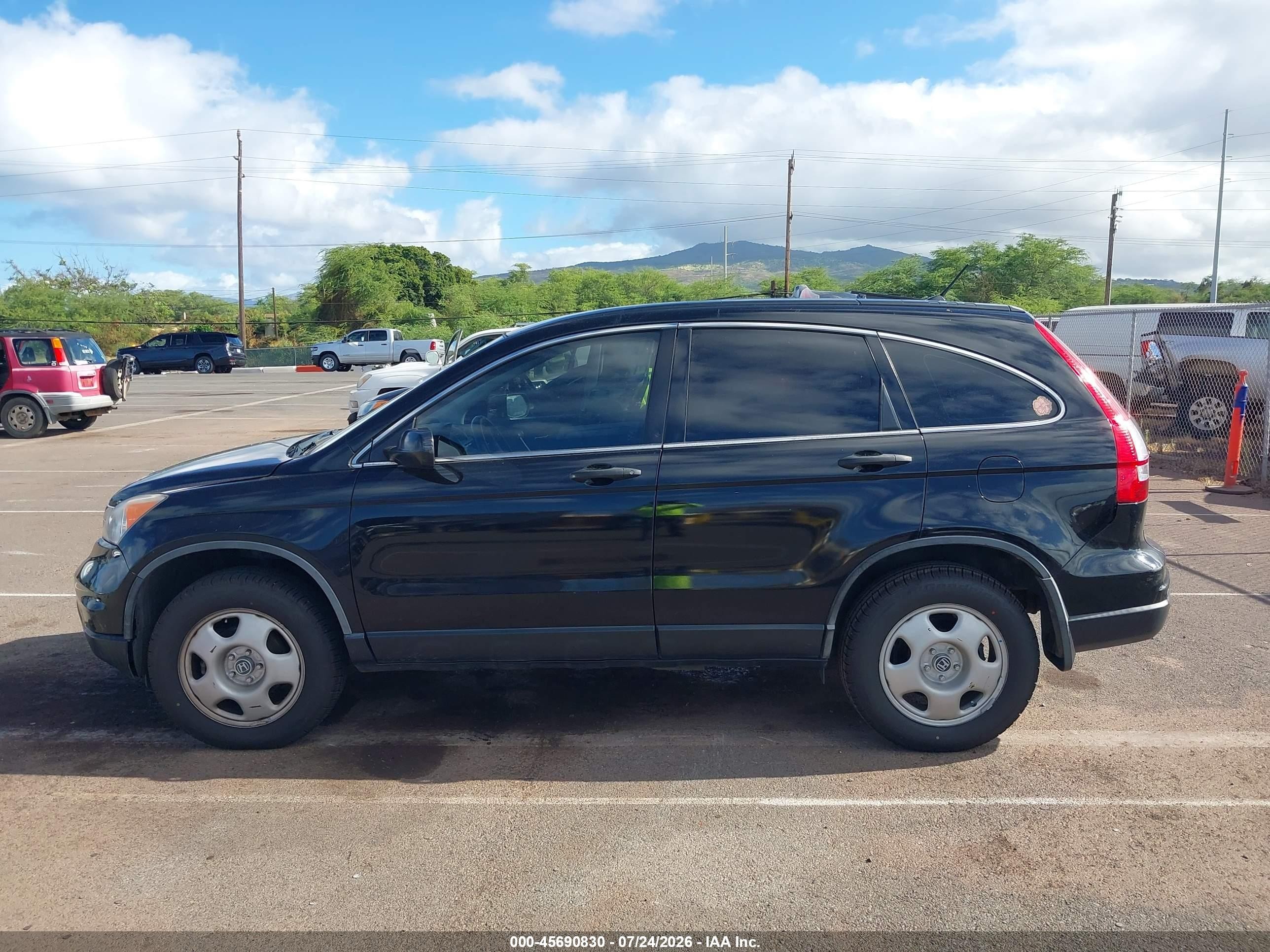 2011 Honda Cr-v Lx Black vin: JHLRE3H3XBC016333