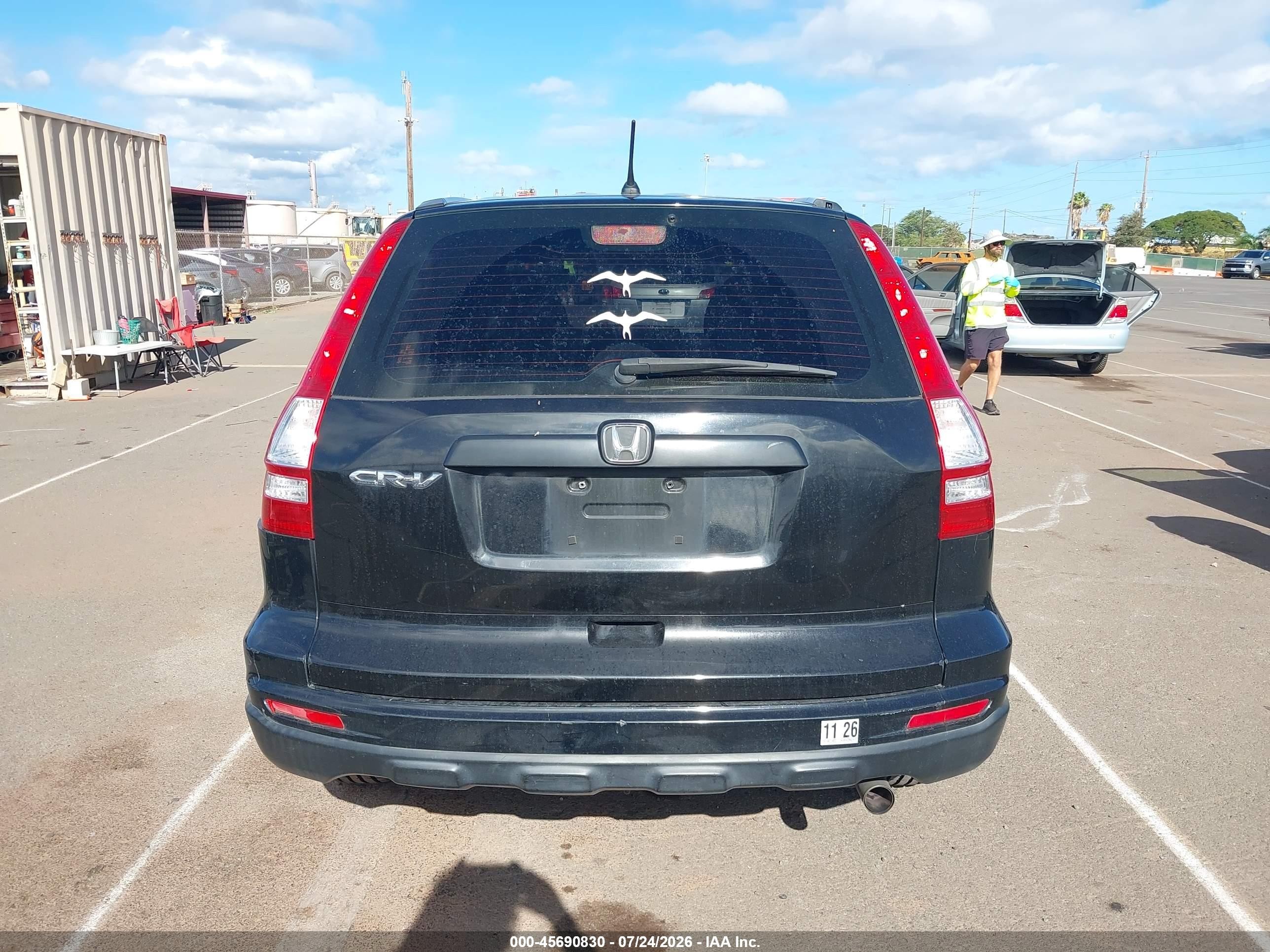 2011 Honda Cr-v Lx Black vin: JHLRE3H3XBC016333