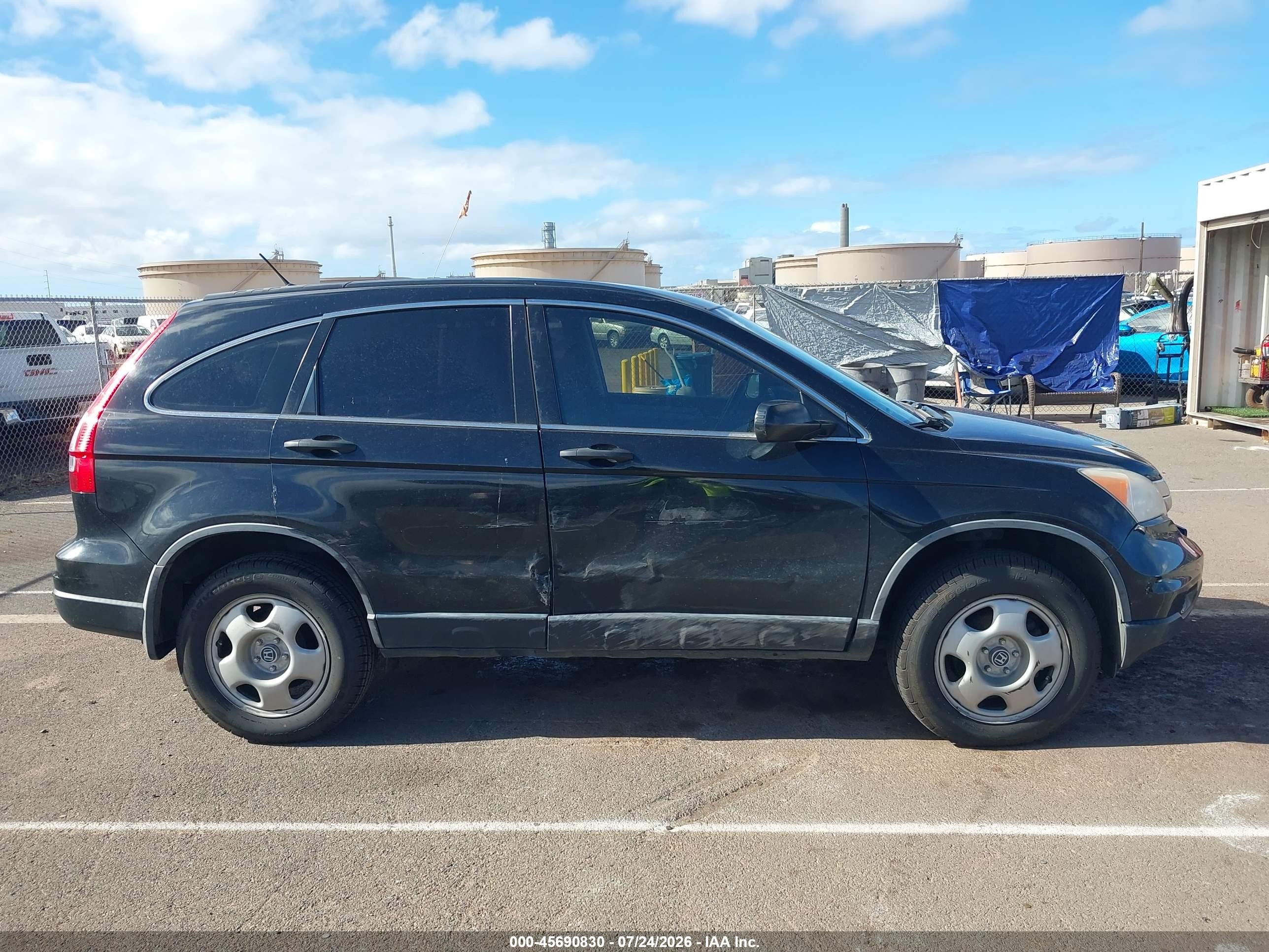 2011 Honda Cr-v Lx Black vin: JHLRE3H3XBC016333