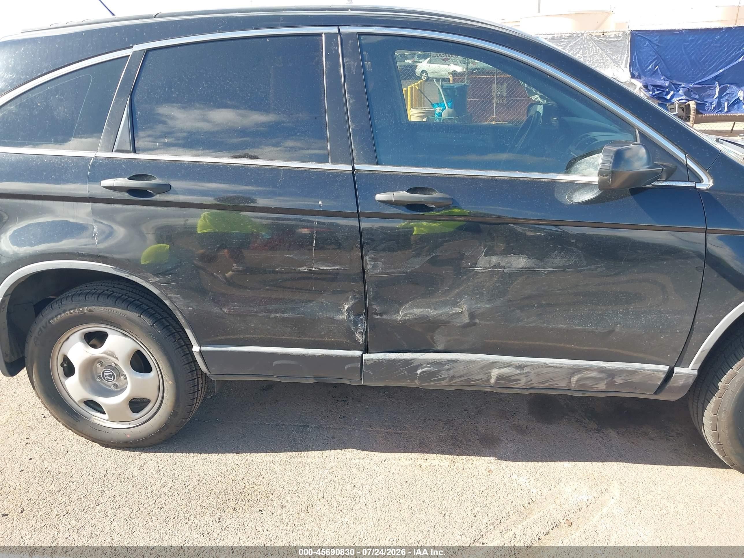 2011 Honda Cr-v Lx Black vin: JHLRE3H3XBC016333
