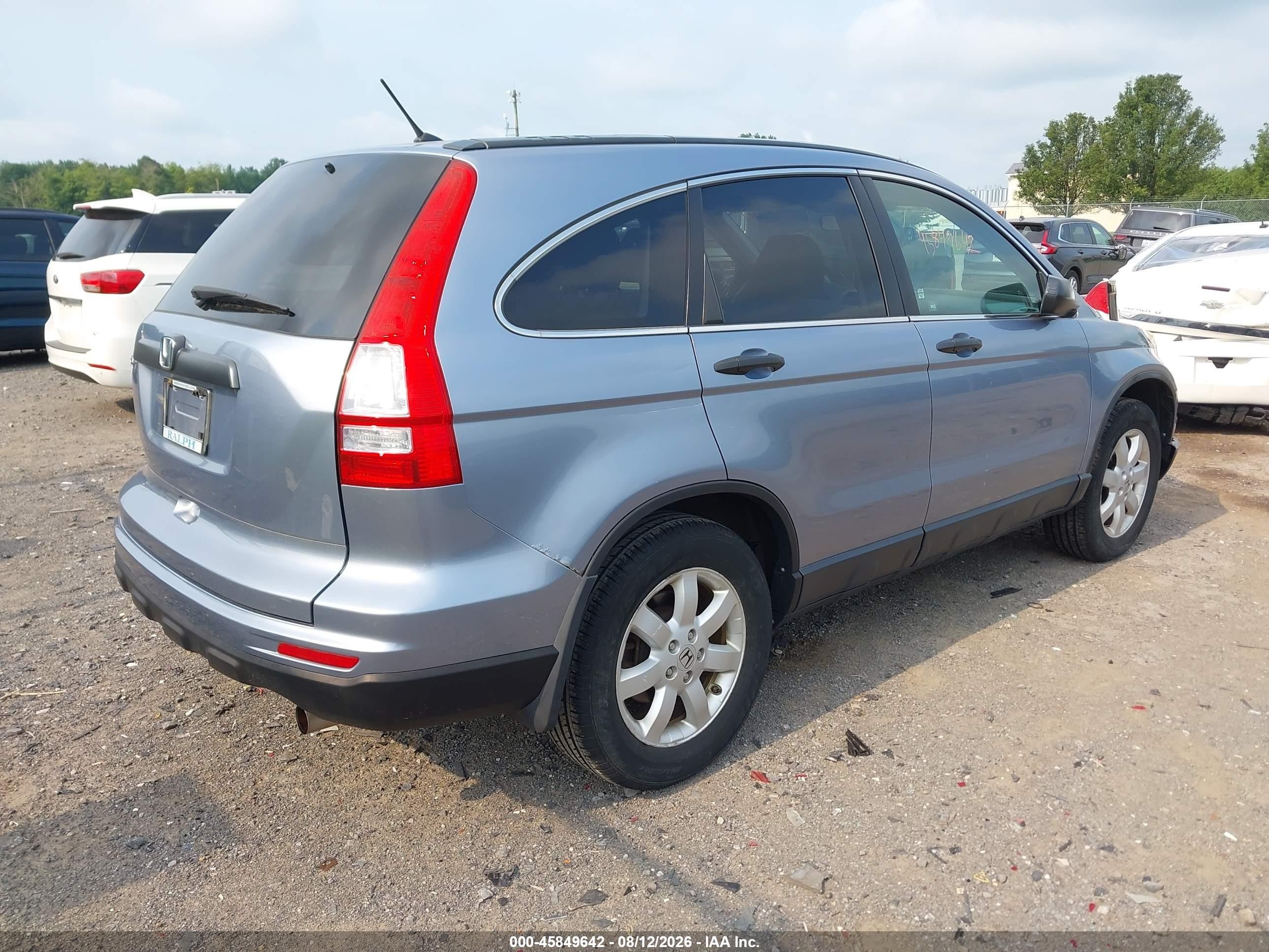 2011 Honda Cr-v Se Light Blue vin: JHLRE3H45BC001585