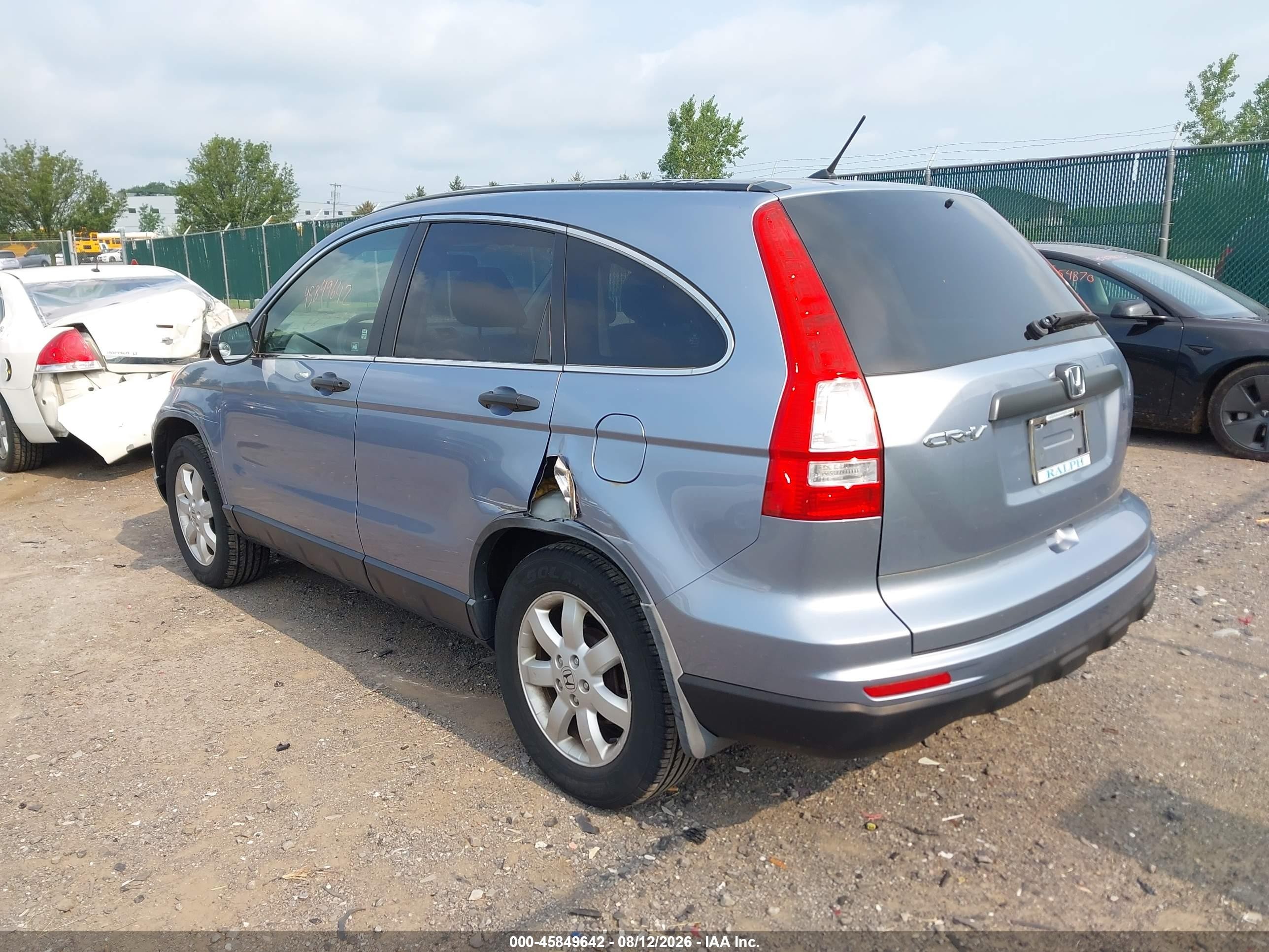 2011 Honda Cr-v Se Light Blue vin: JHLRE3H45BC001585
