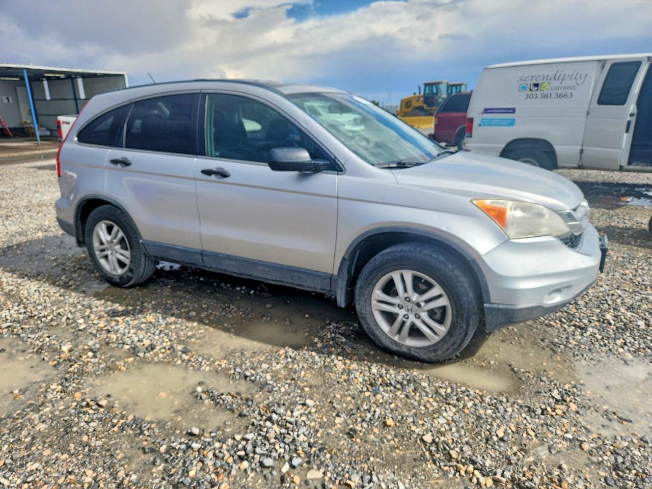 2010 Honda Cr-v Ex Silver vin: JHLRE3H51AC000327