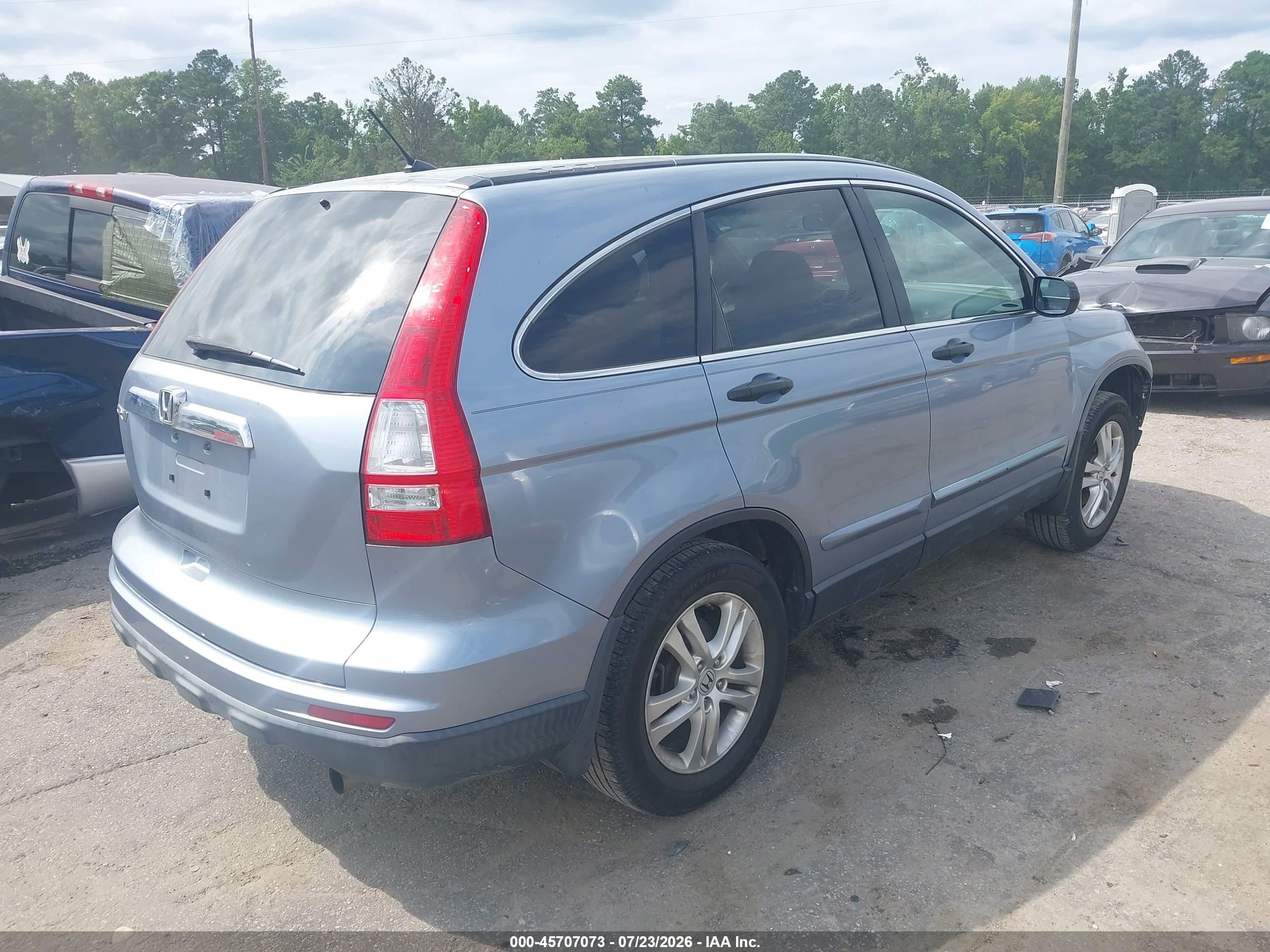 2011 Honda Cr-v Ex Blue vin: JHLRE3H51BC002094