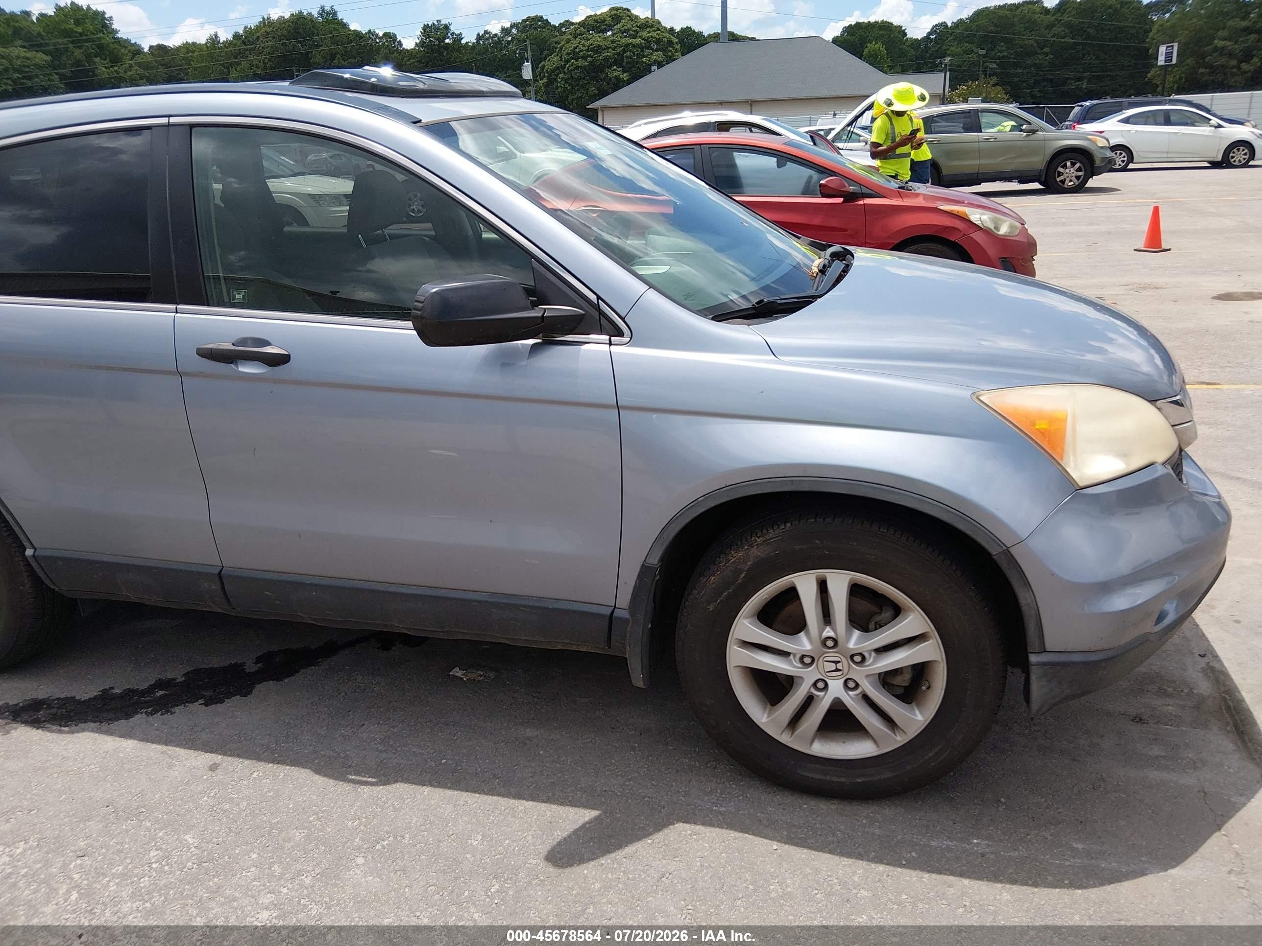 2011 Honda Cr-v Ex Light Blue vin: JHLRE3H51BC004086