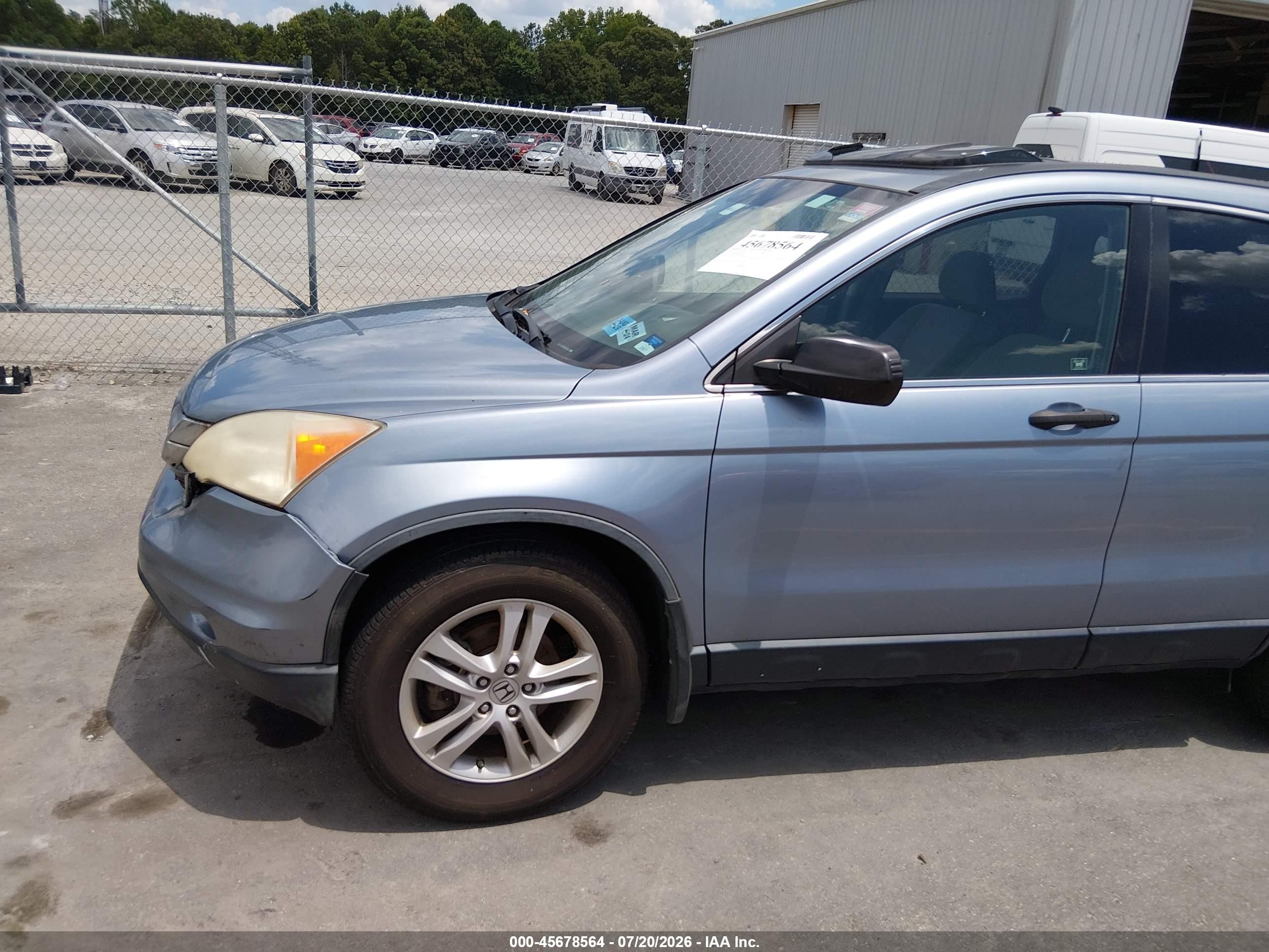 2011 Honda Cr-v Ex Light Blue vin: JHLRE3H51BC004086