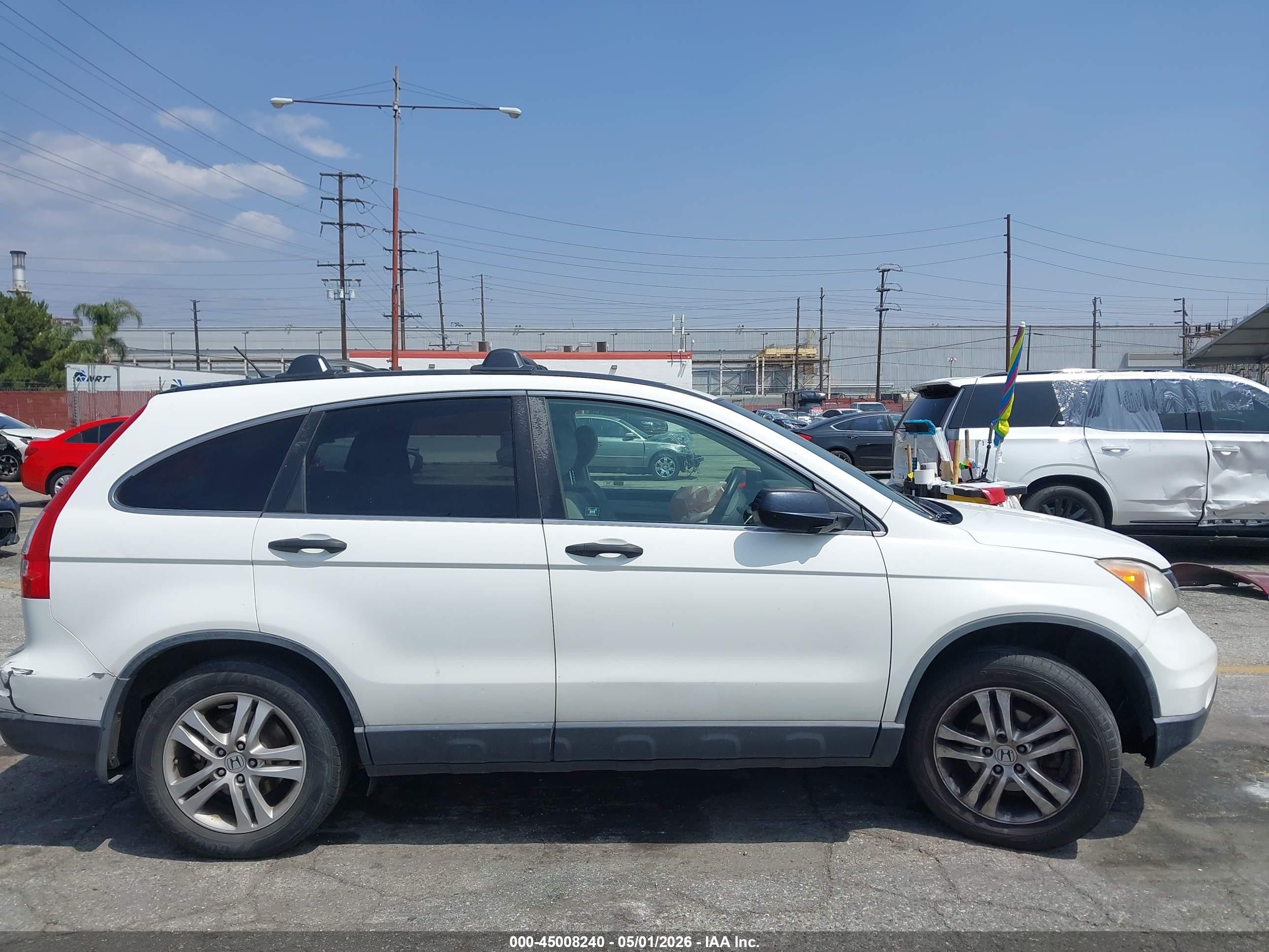 2011 Honda Cr-v Ex White vin: JHLRE3H53BC006907
