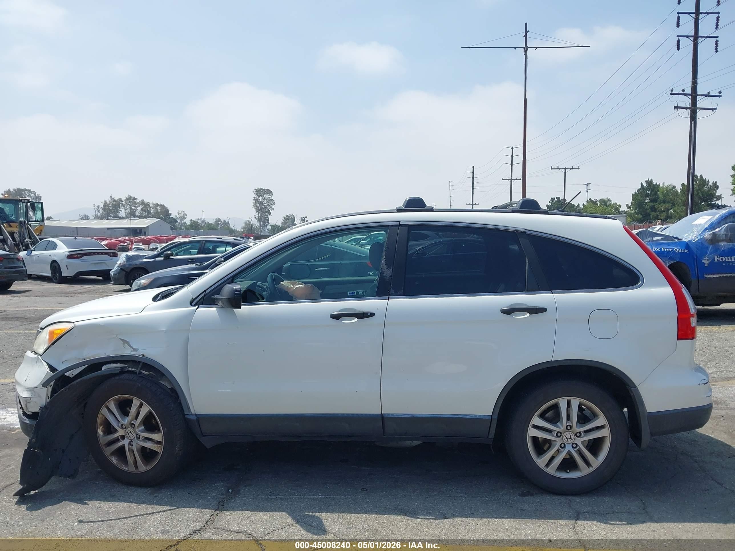 2011 Honda Cr-v Ex White vin: JHLRE3H53BC006907