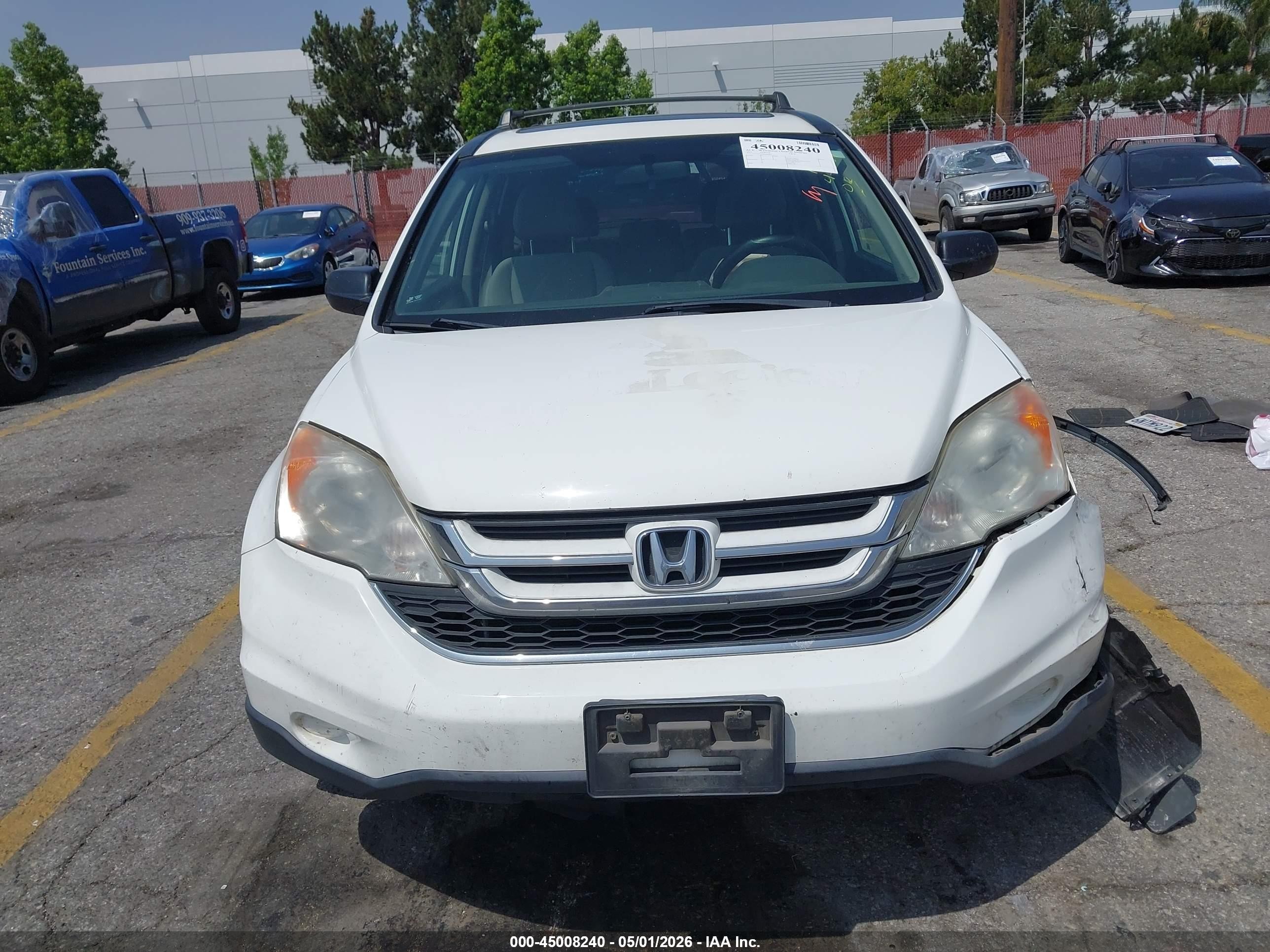 2011 Honda Cr-v Ex White vin: JHLRE3H53BC006907