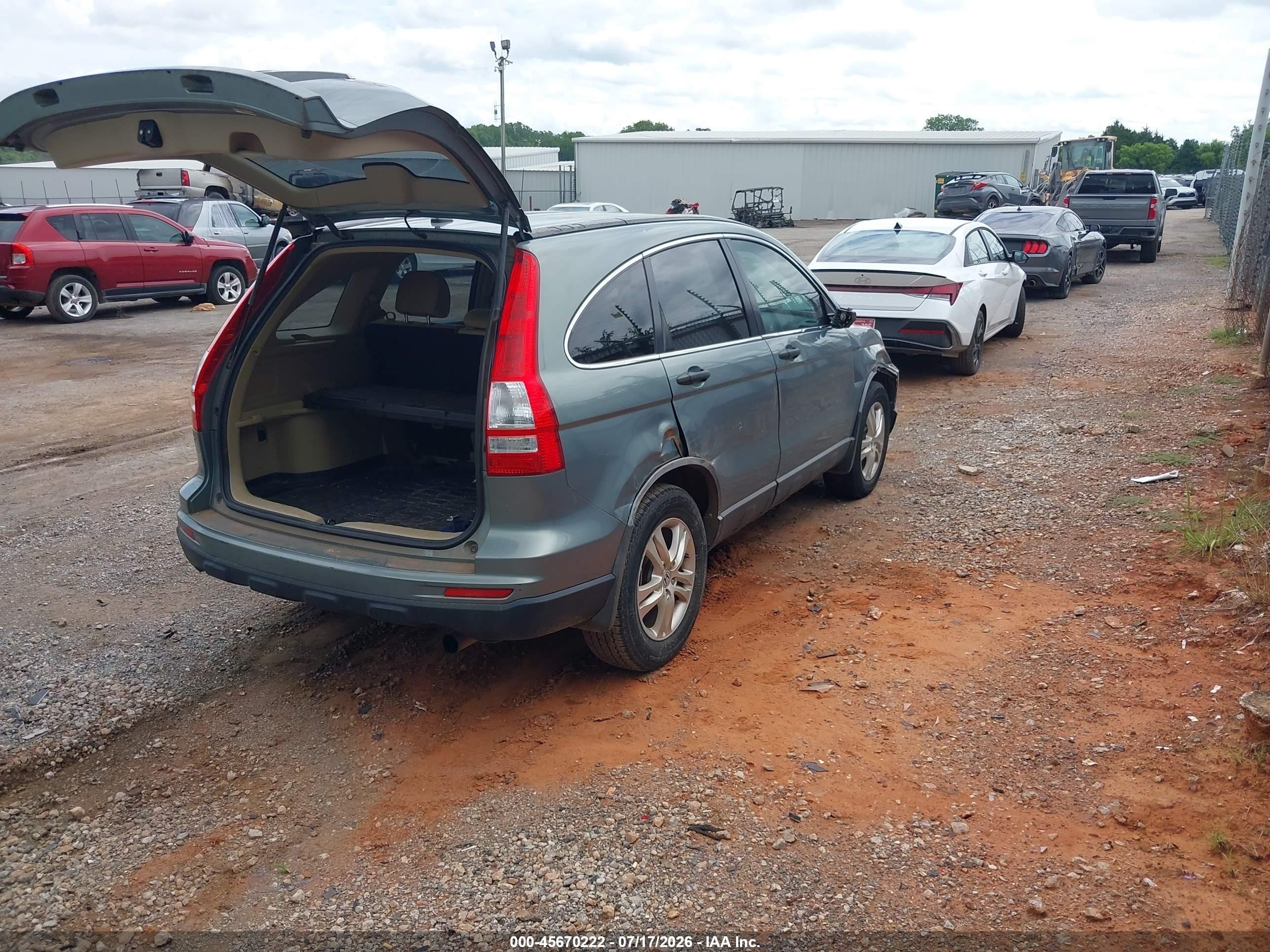 2010 Honda Cr-v Ex Tan vin: JHLRE3H54AC002377