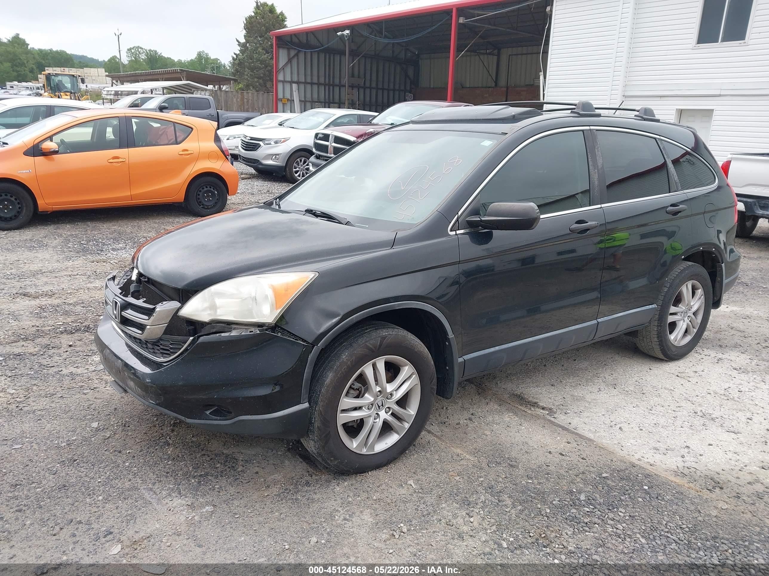 2010 Honda Cr-v Ex Black vin: JHLRE3H56AC010240