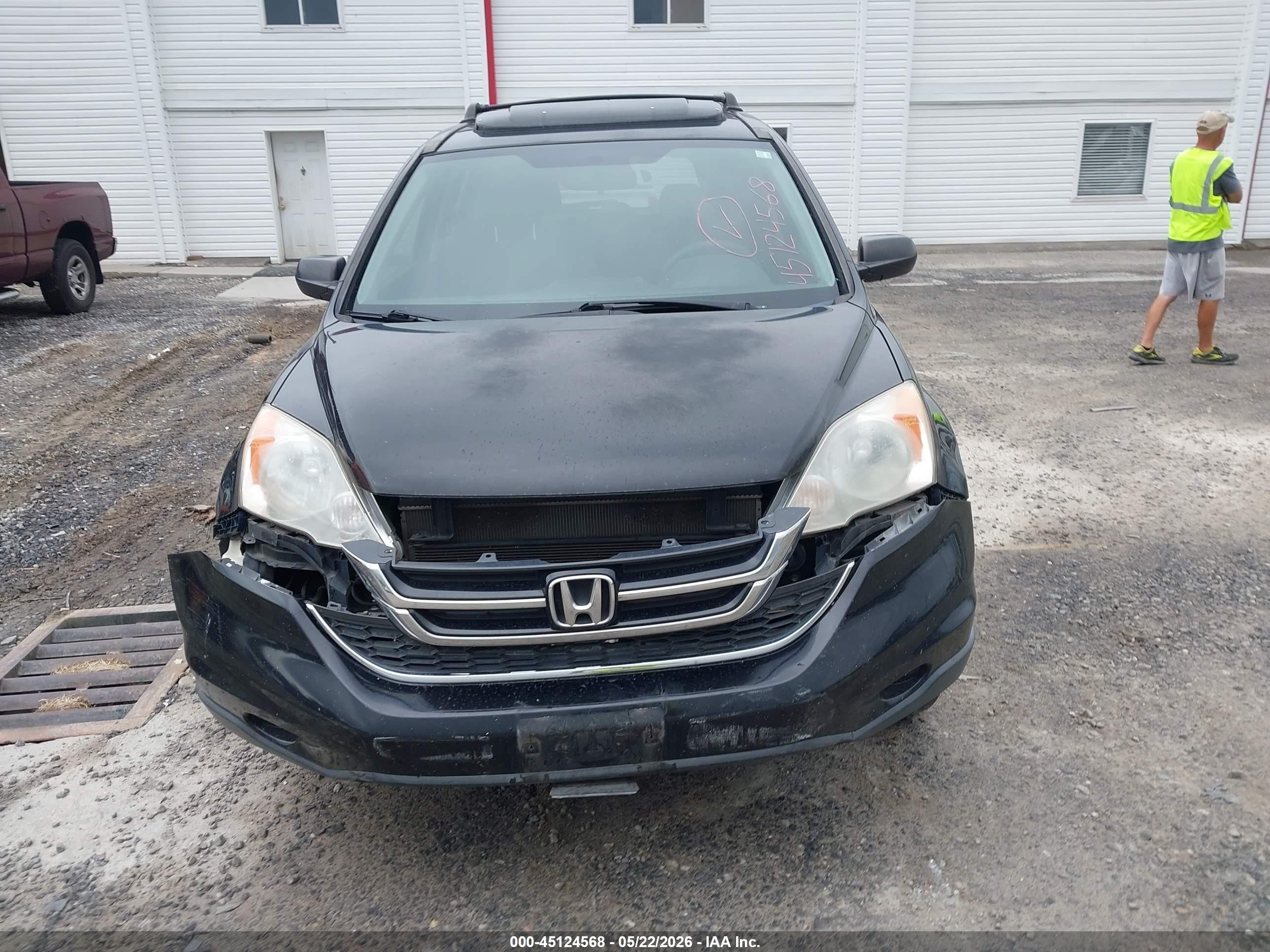 2010 Honda Cr-v Ex Black vin: JHLRE3H56AC010240