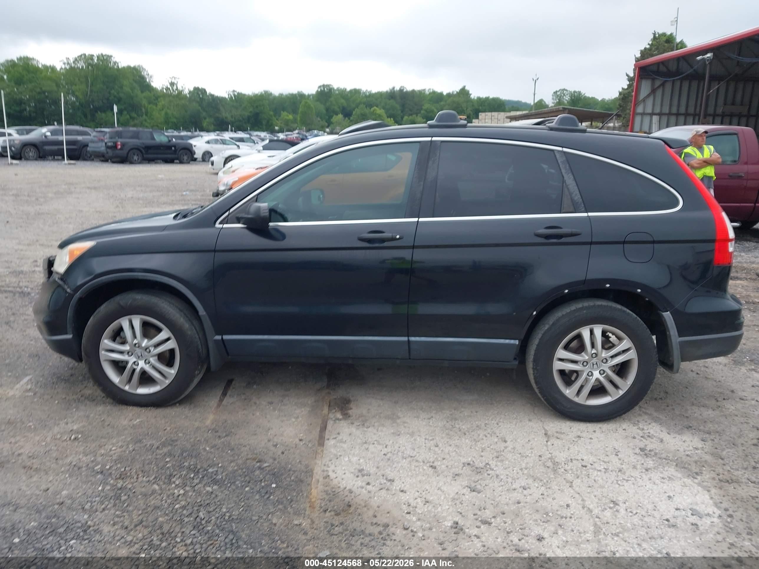 2010 Honda Cr-v Ex Black vin: JHLRE3H56AC010240
