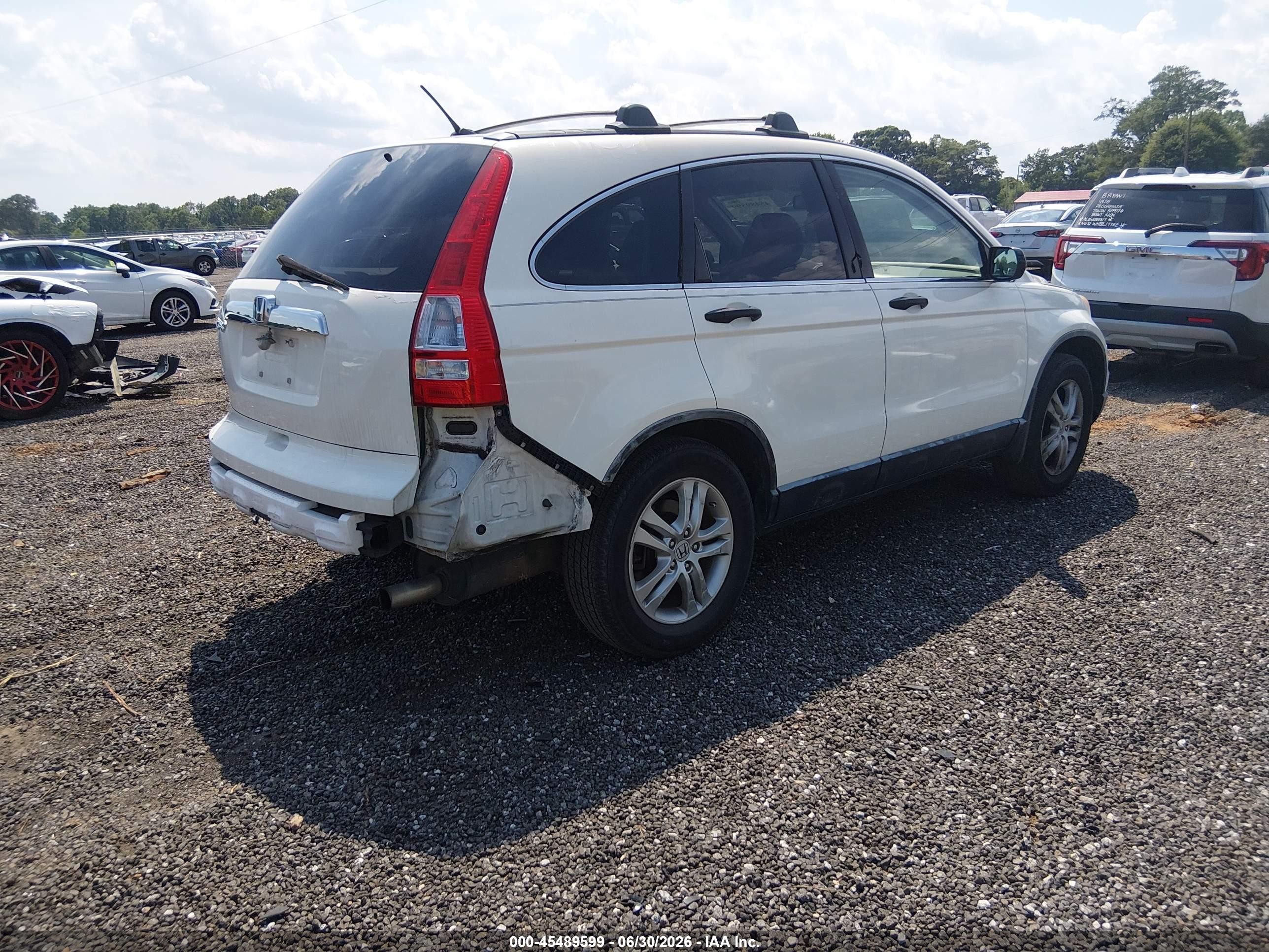 2011 Honda Cr-v Ex White vin: JHLRE3H58BC006918