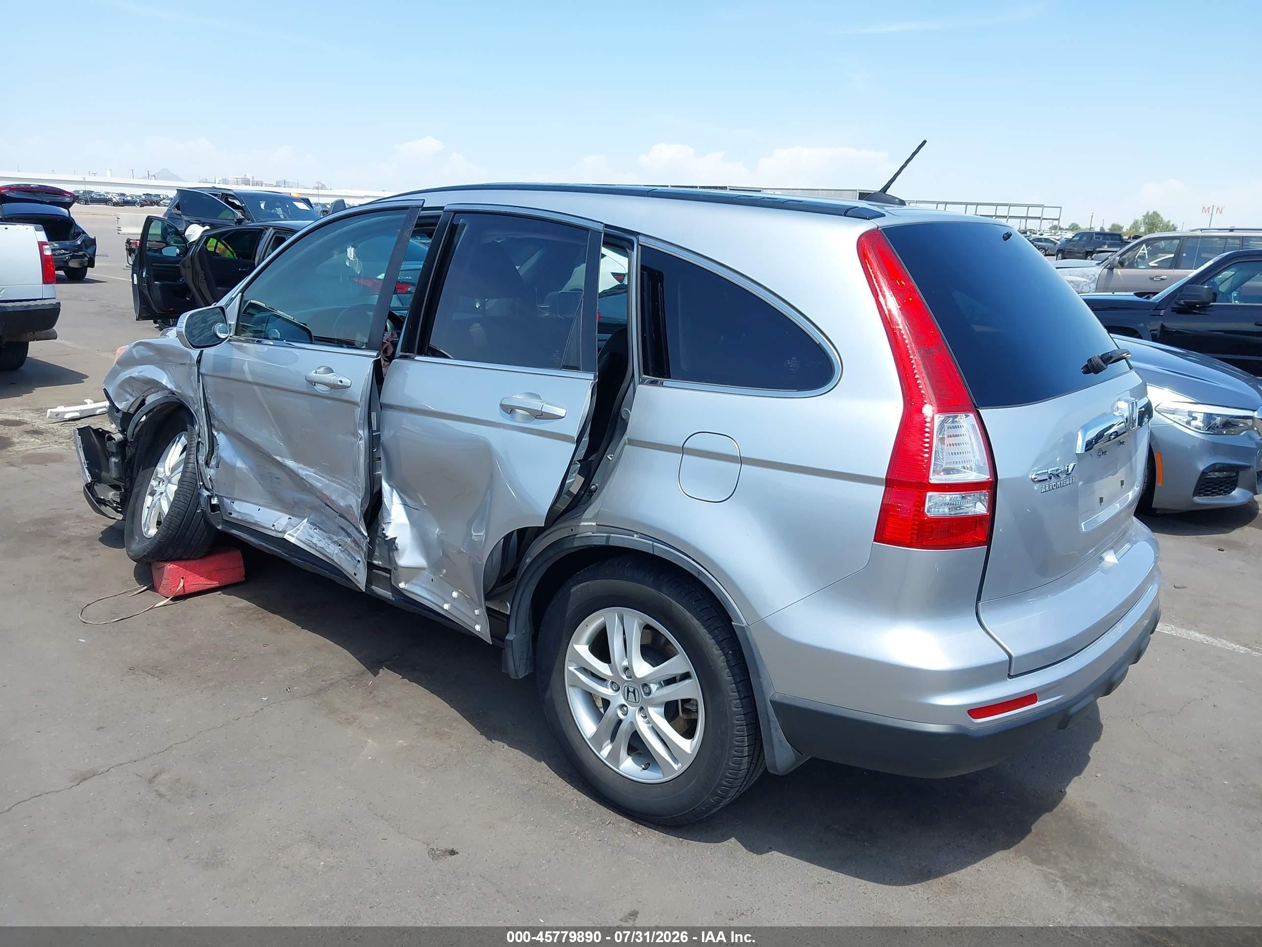 2010 Honda Cr-v Ex-l Серебряный vin: JHLRE3H70AC007562