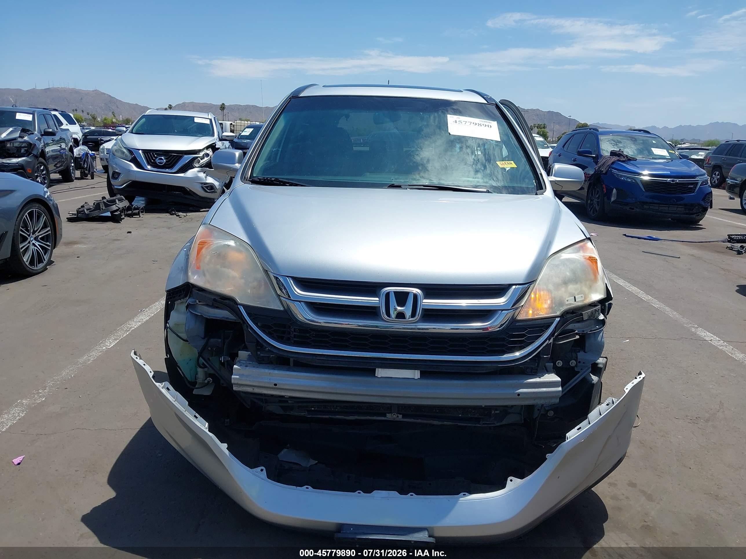 2010 Honda Cr-v Ex-l Серебряный vin: JHLRE3H70AC007562