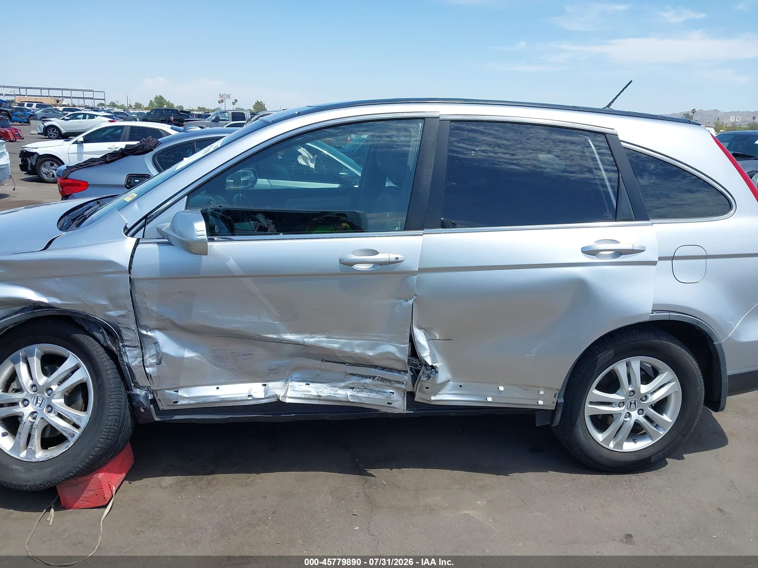 2010 Honda Cr-v Ex-l Серебряный vin: JHLRE3H70AC007562