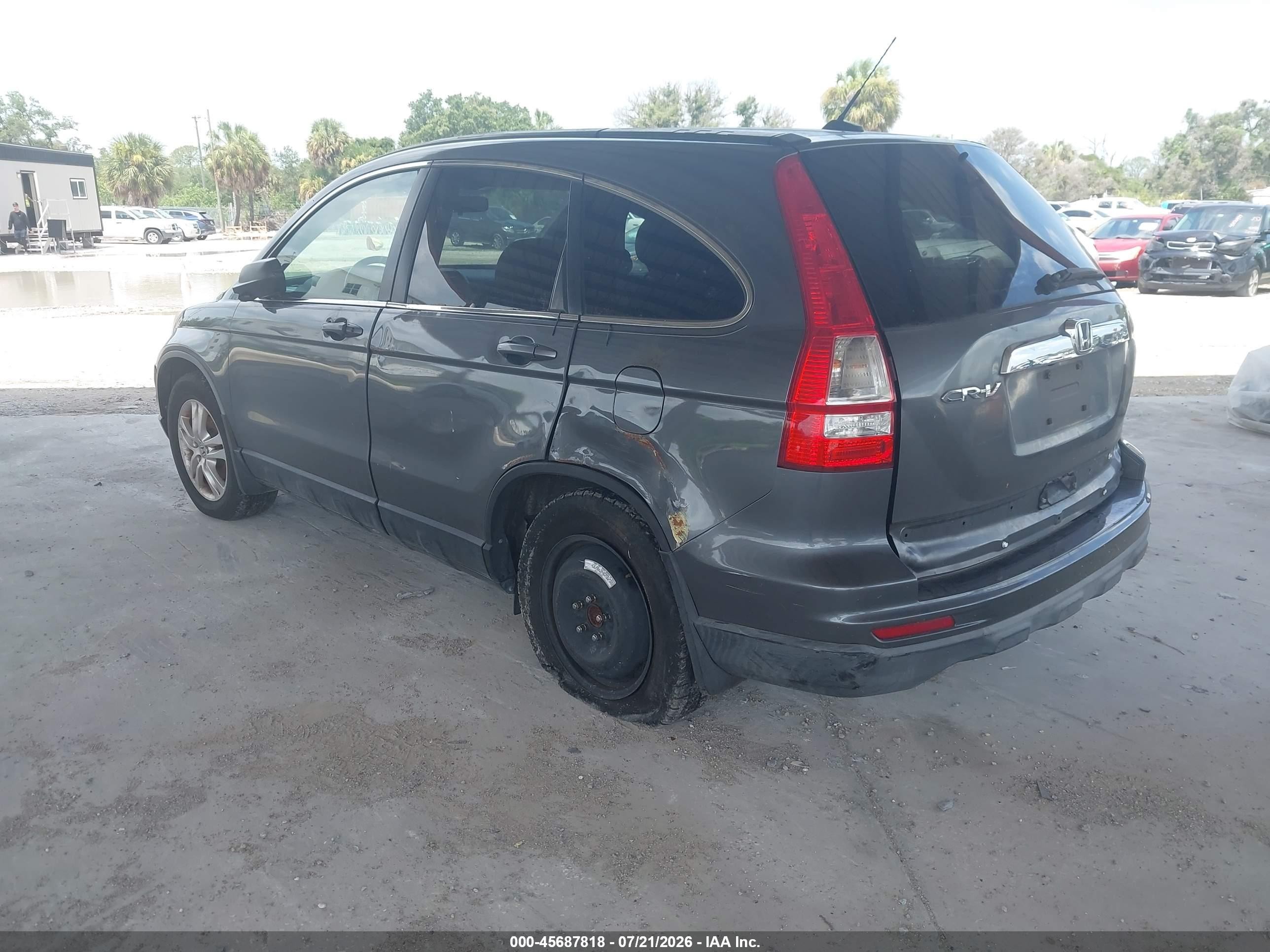 2010 Honda Cr-v Ex-l Серый vin: JHLRE3H70AC008162