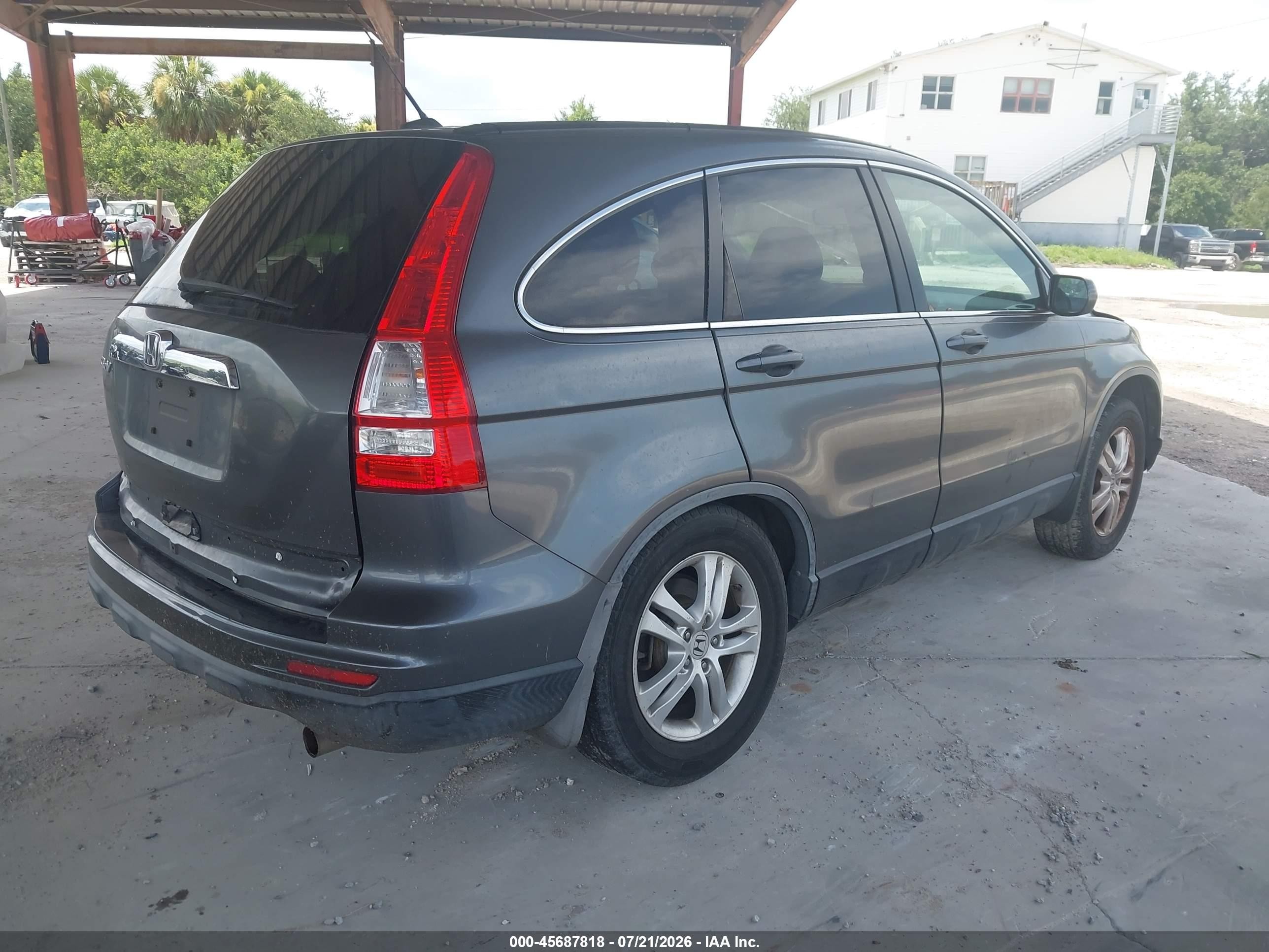 2010 Honda Cr-v Ex-l Серый vin: JHLRE3H70AC008162