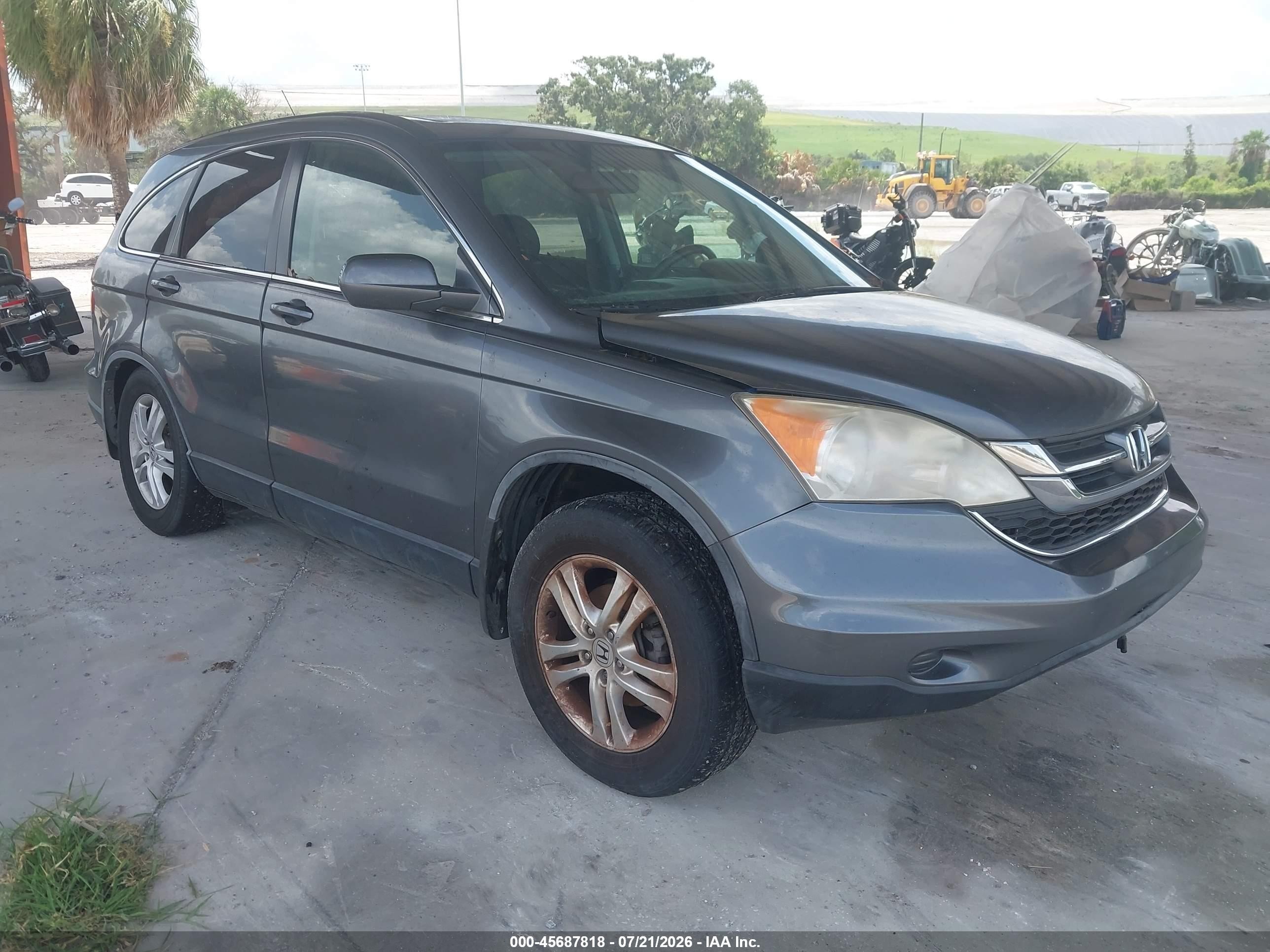 2010 Honda Cr-v Ex-l Gray vin: JHLRE3H70AC008162