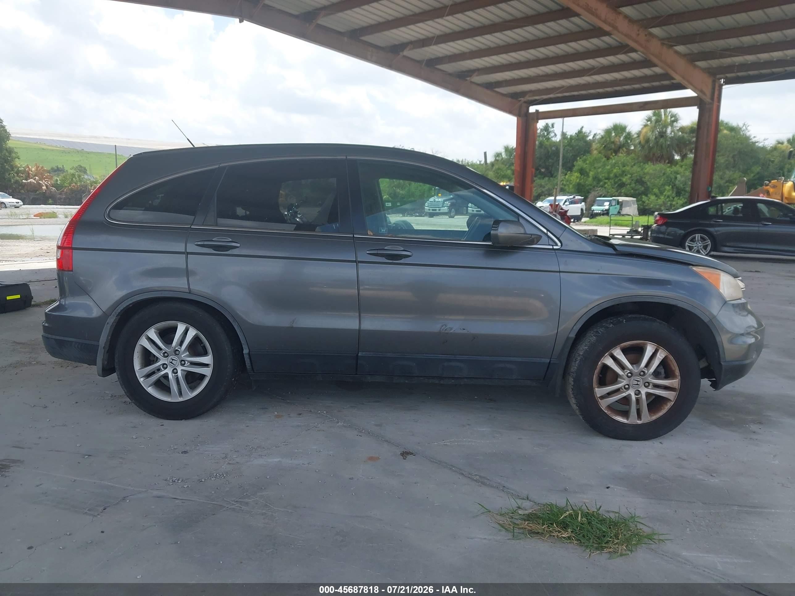 2010 Honda Cr-v Ex-l Серый vin: JHLRE3H70AC008162