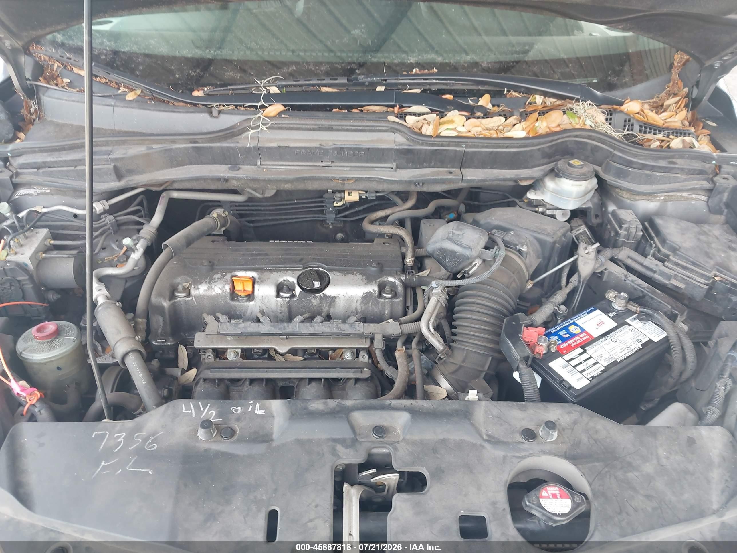 2010 Honda Cr-v Ex-l Серый vin: JHLRE3H70AC008162