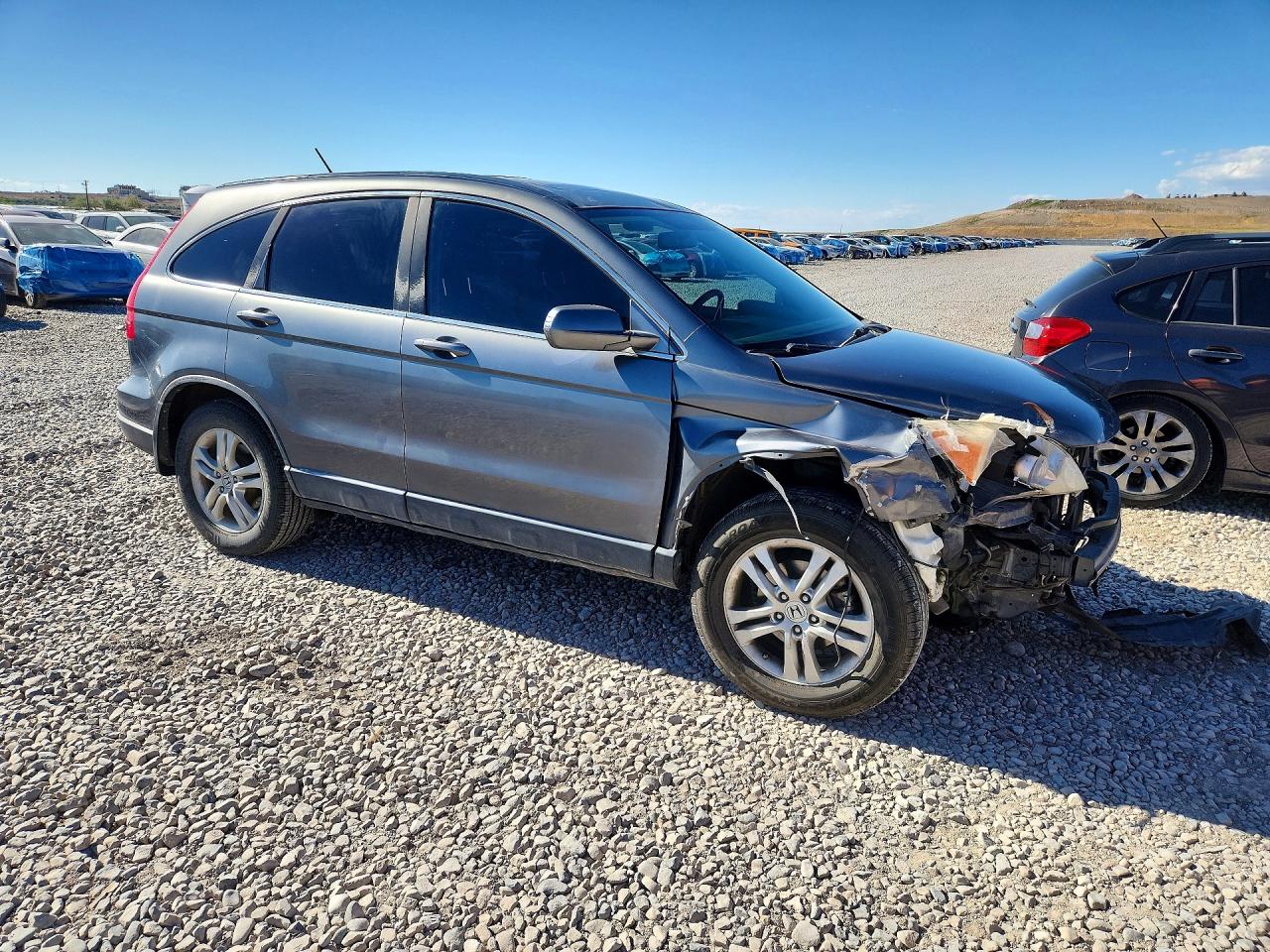 2010 Honda Cr-v Exl Серый vin: JHLRE3H70AC009196
