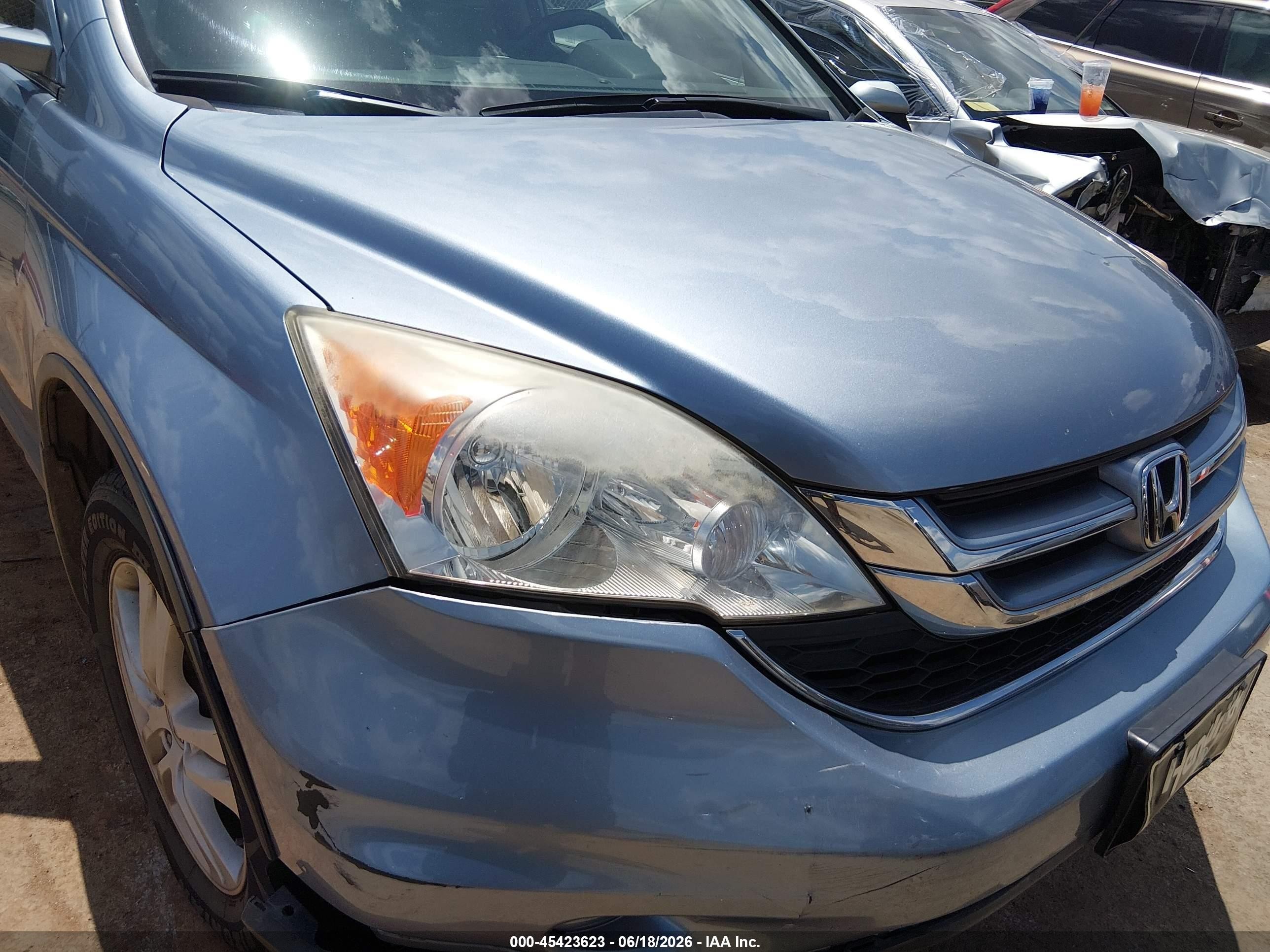 2011 Honda Cr-v Ex-l Light Blue vin: JHLRE3H70BC002072