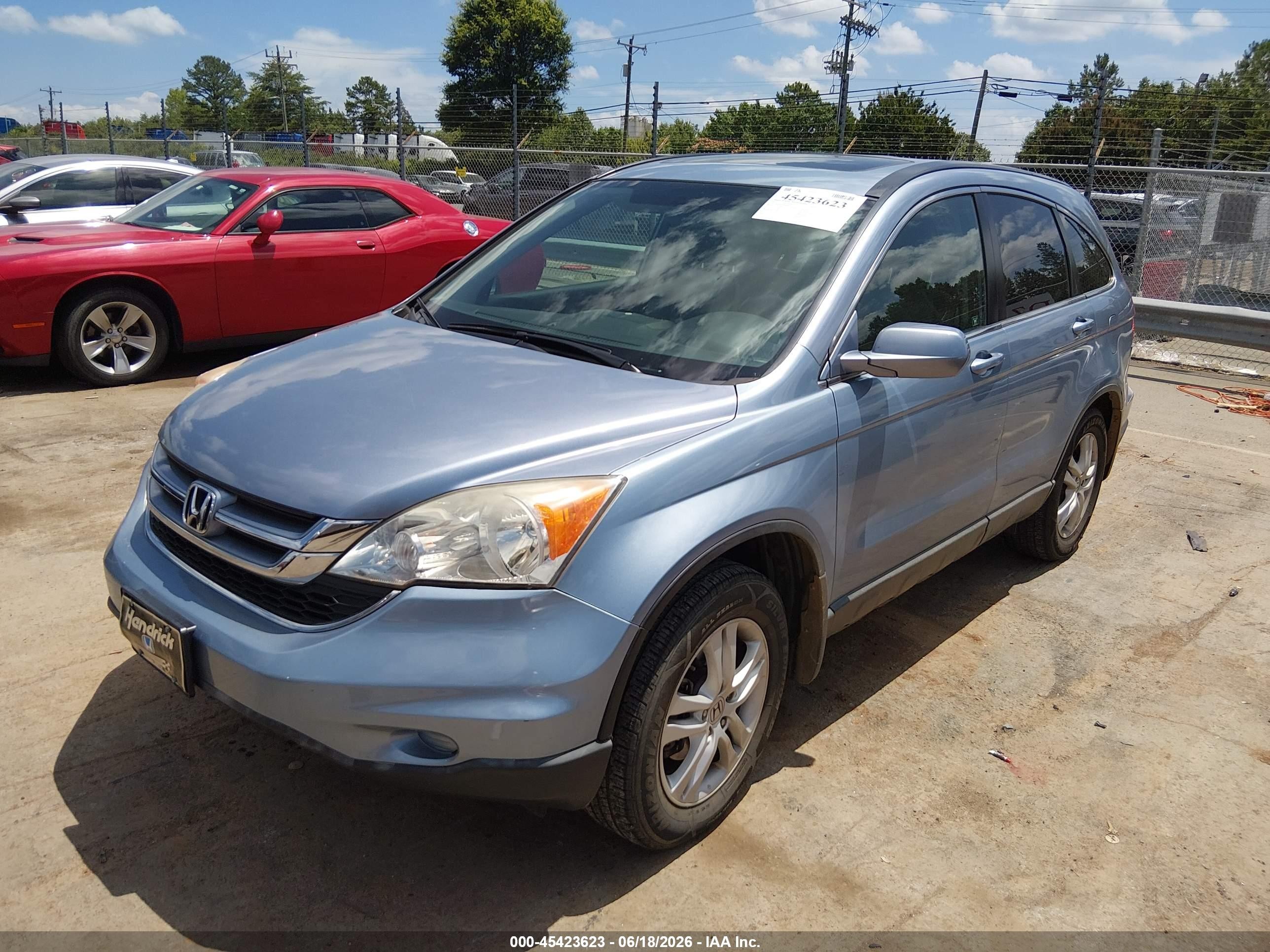 2011 Honda Cr-v Ex-l Light Blue vin: JHLRE3H70BC002072