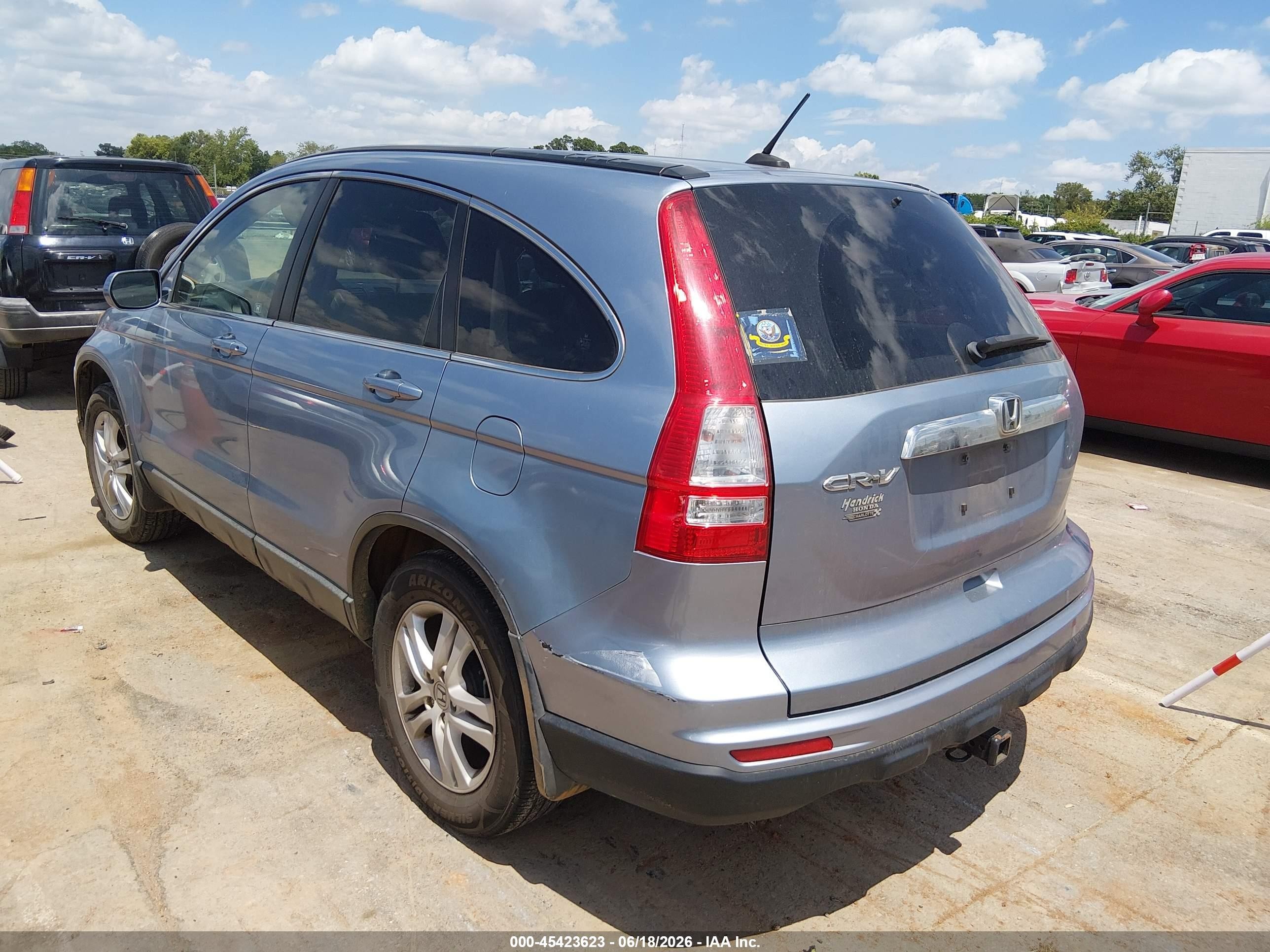 2011 Honda Cr-v Ex-l Light Blue vin: JHLRE3H70BC002072